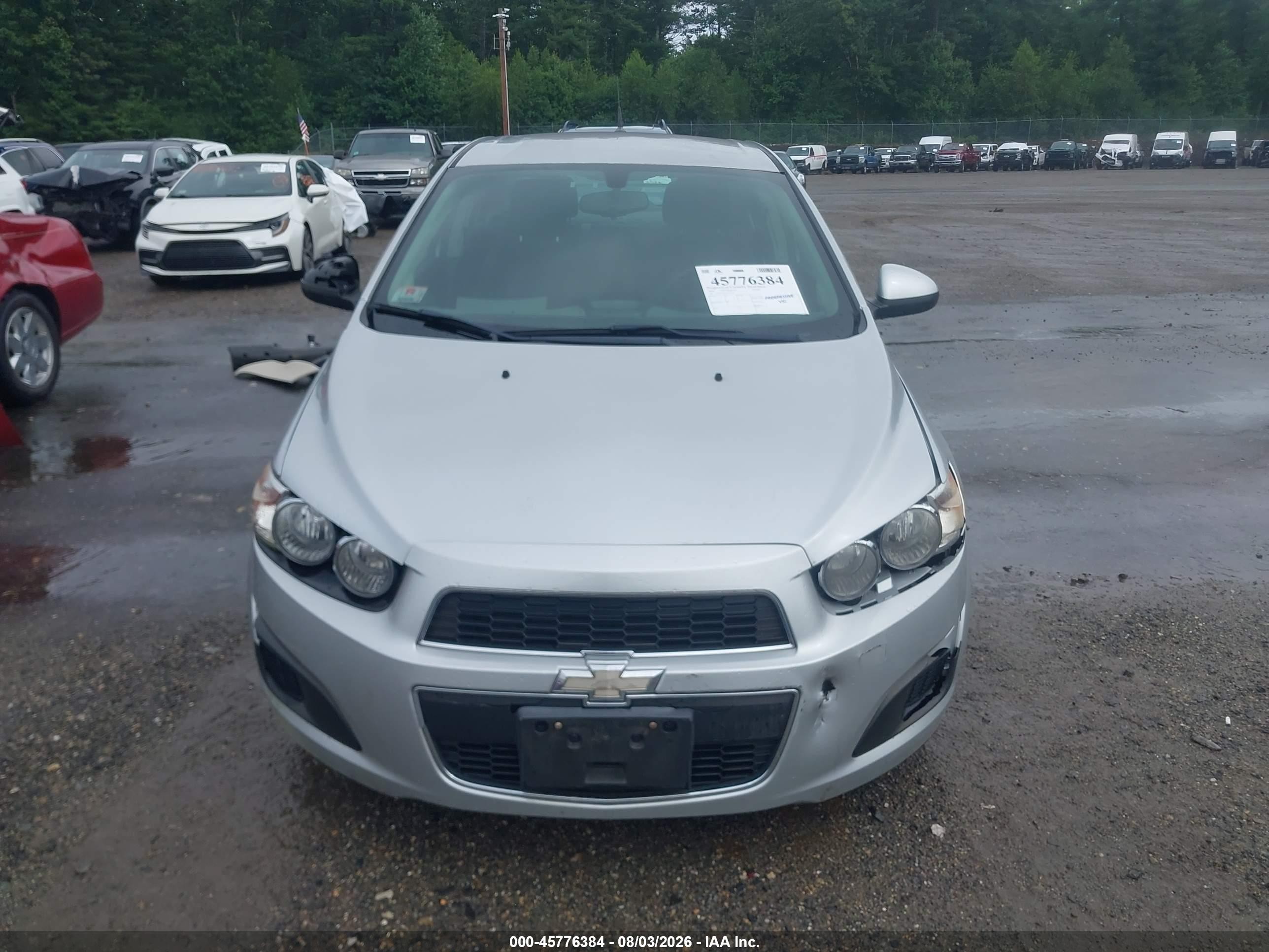 2014 Chevrolet Sonic Lt Auto Silver vin: 1G1JC5SG7E4154734