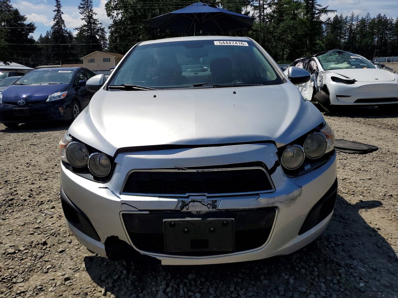 2013 Chevrolet Sonic Lt Silver vin: 1G1JC5SG8D4114760