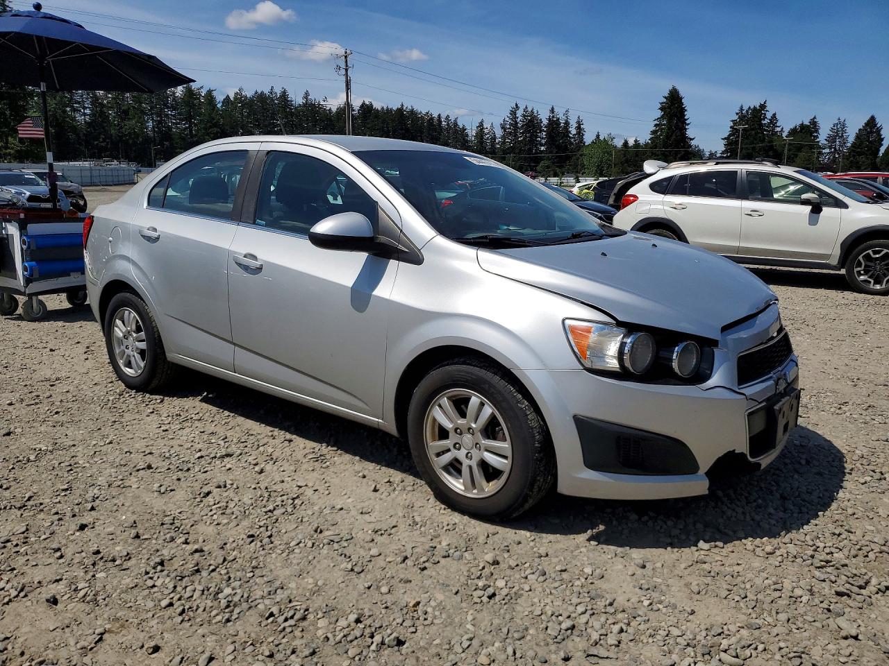 2013 Chevrolet Sonic Lt Silver vin: 1G1JC5SG8D4114760