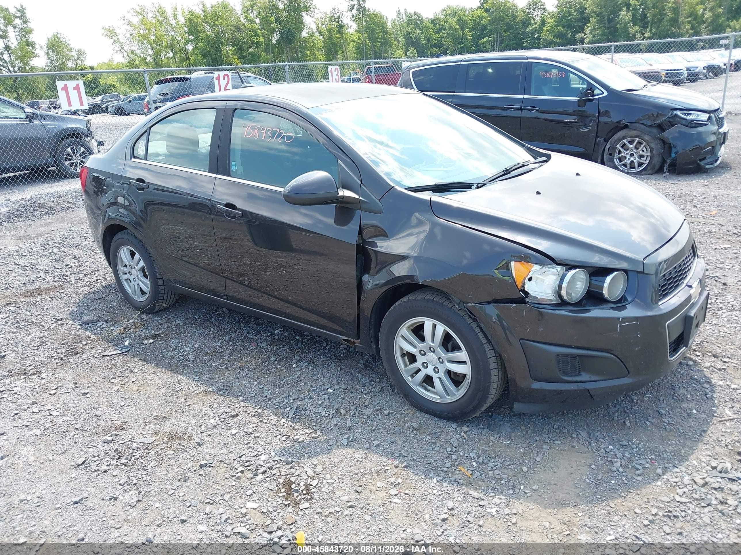 2014 Chevrolet Sonic Lt Auto Black vin: 1G1JC5SG8E4131298