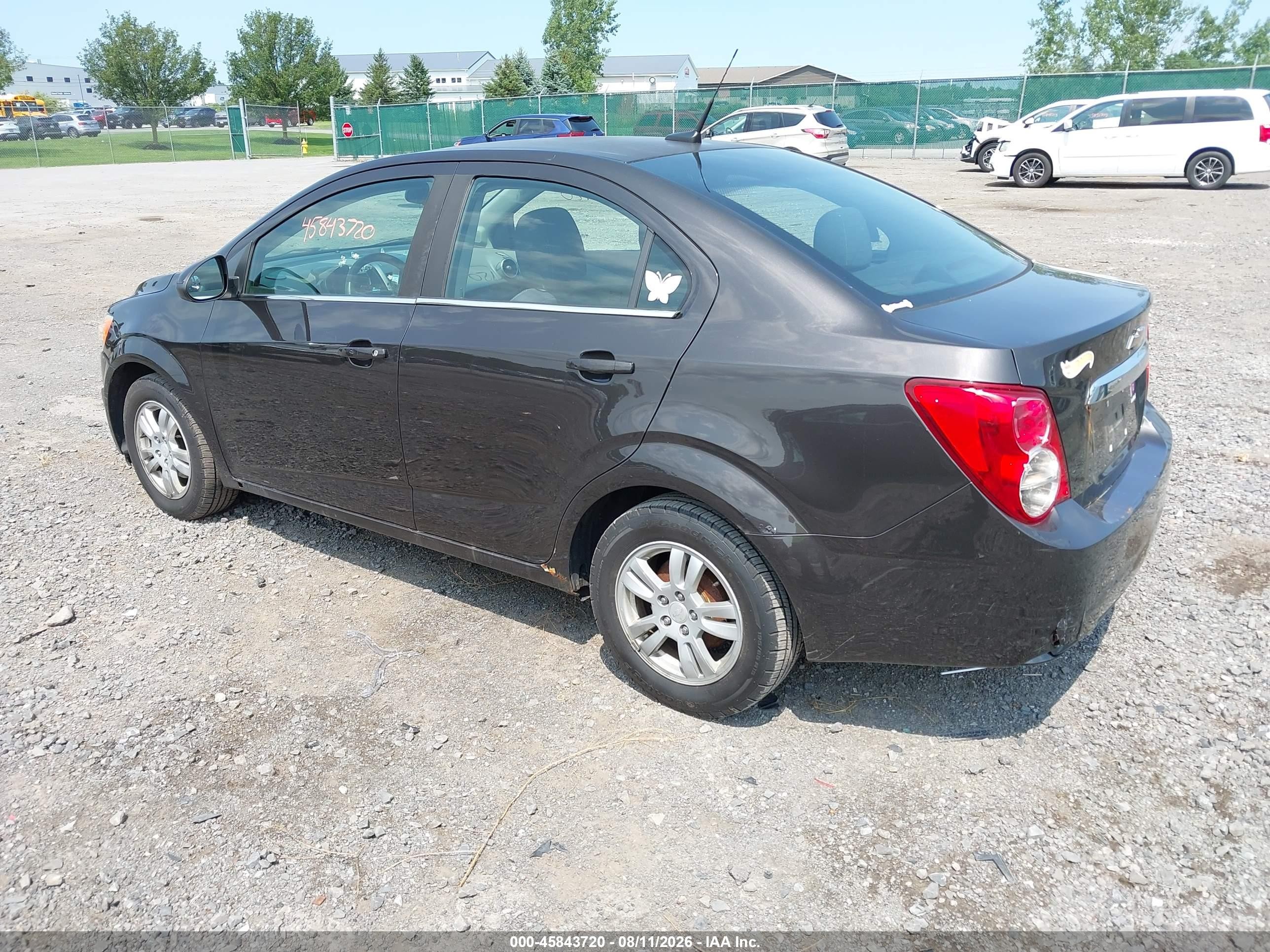 2014 Chevrolet Sonic Lt Auto Black vin: 1G1JC5SG8E4131298