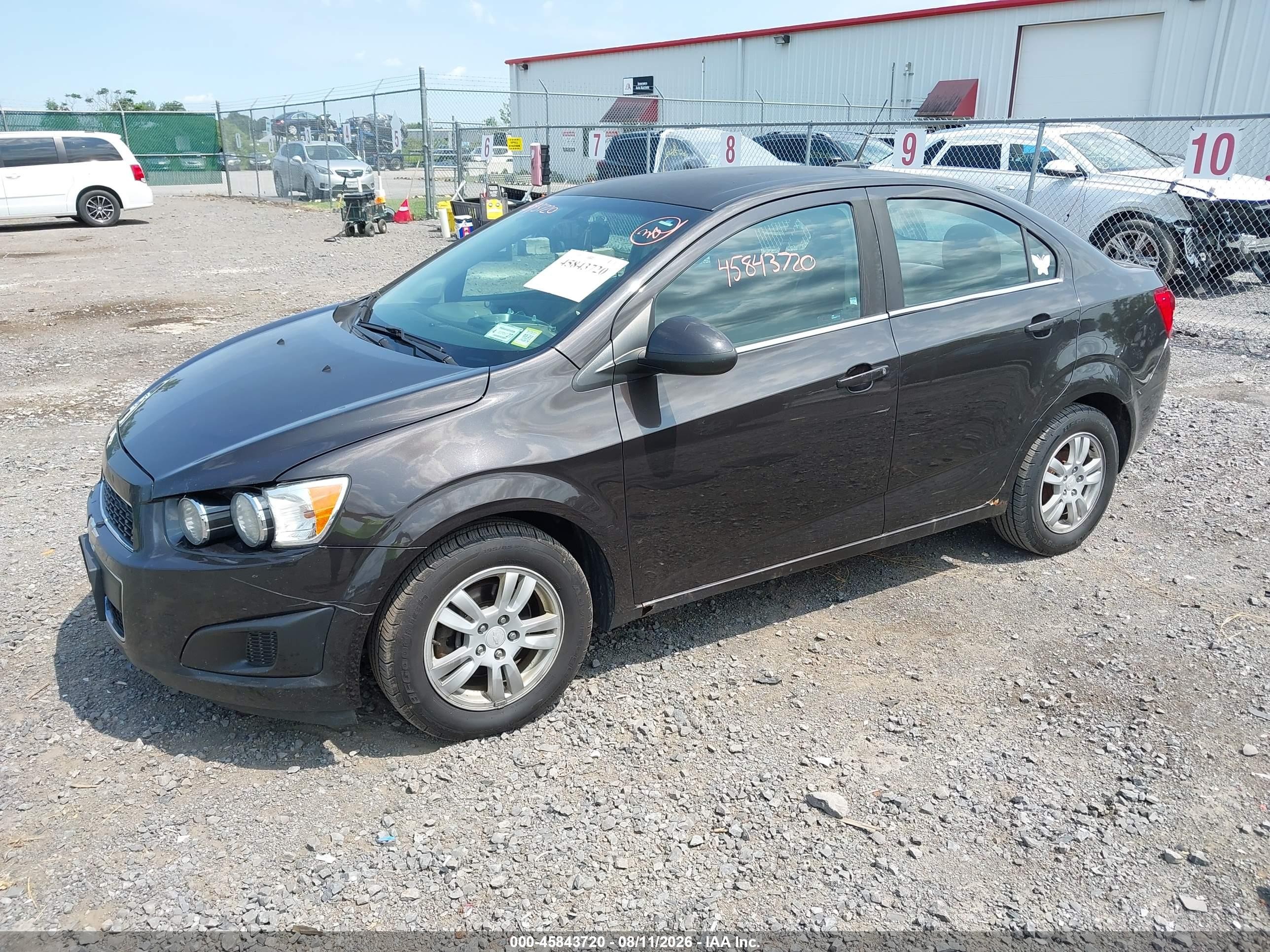 2014 Chevrolet Sonic Lt Auto Black vin: 1G1JC5SG8E4131298
