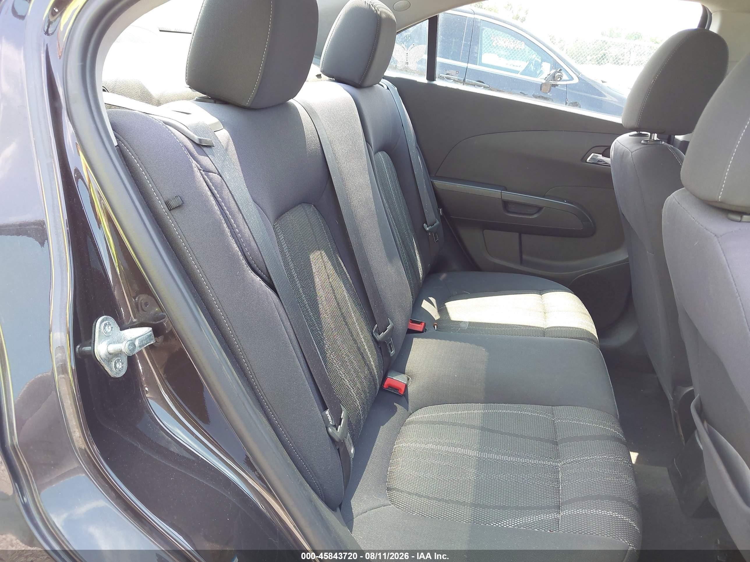 2014 Chevrolet Sonic Lt Auto Black vin: 1G1JC5SG8E4131298