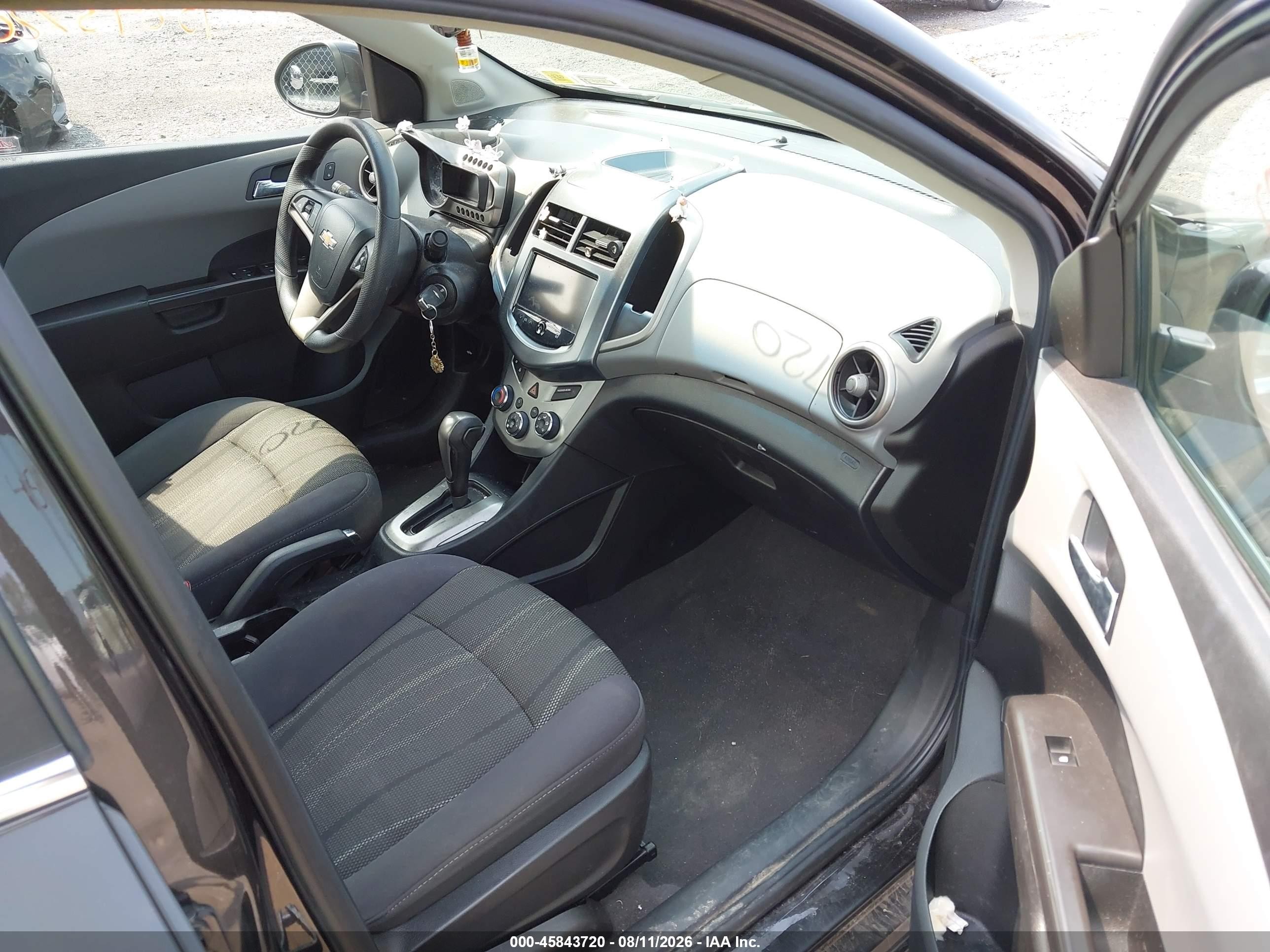 2014 Chevrolet Sonic Lt Auto Black vin: 1G1JC5SG8E4131298