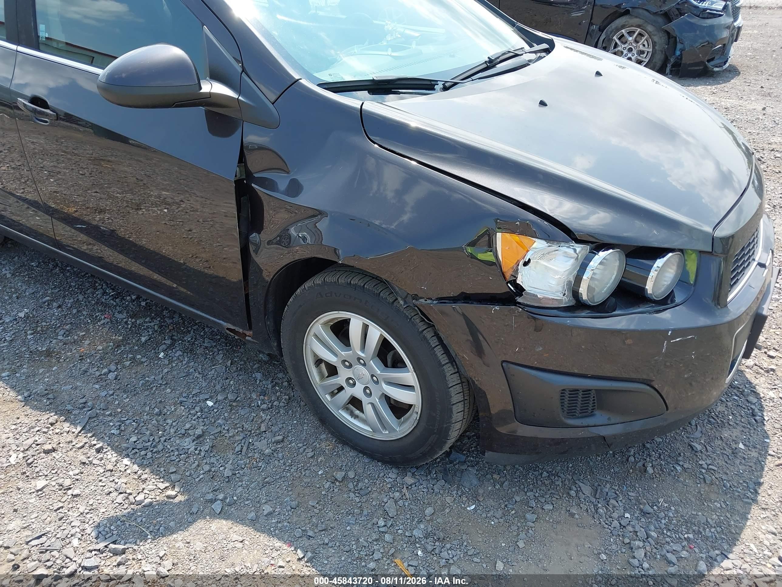2014 Chevrolet Sonic Lt Auto Black vin: 1G1JC5SG8E4131298