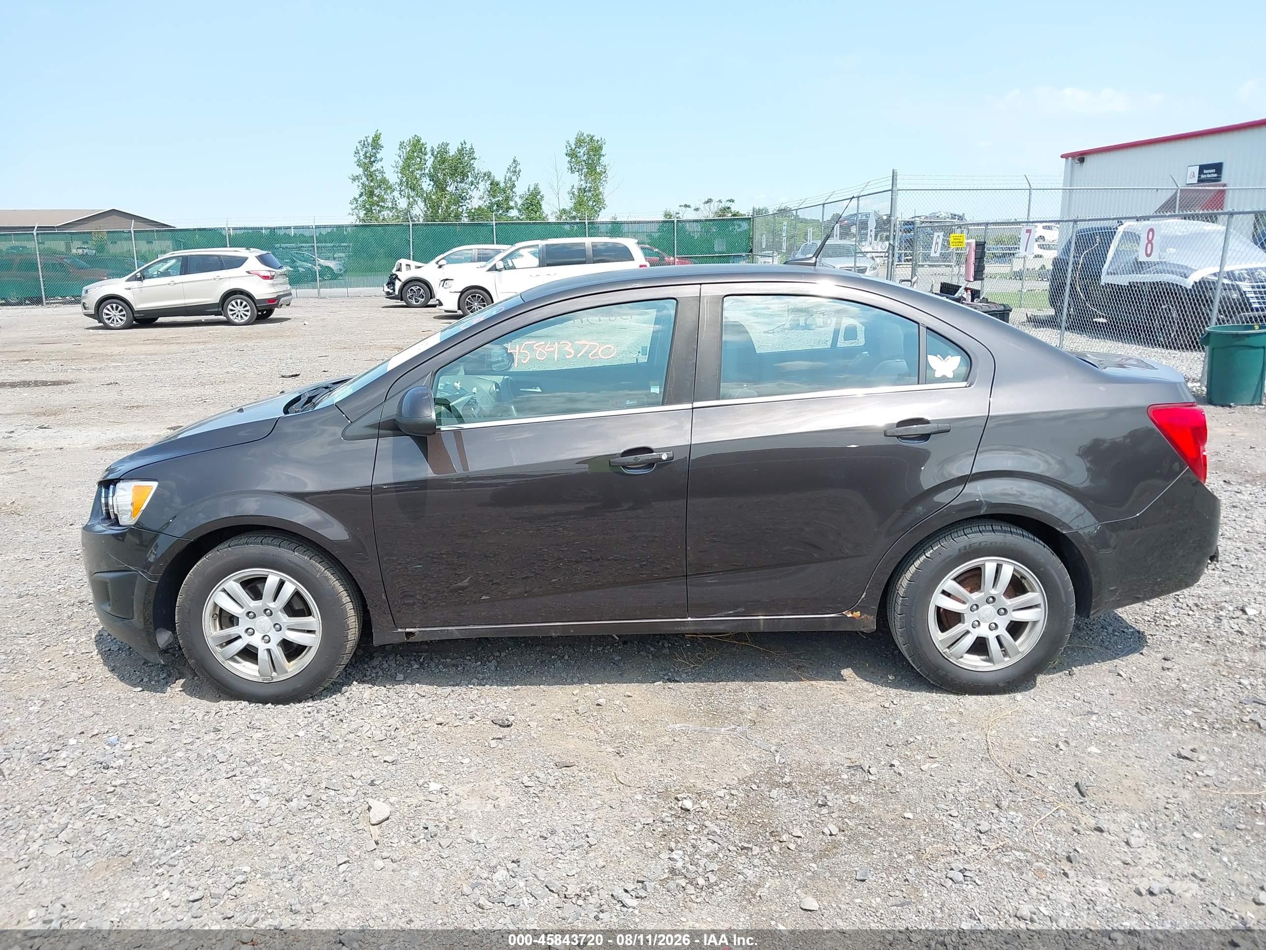 2014 Chevrolet Sonic Lt Auto Black vin: 1G1JC5SG8E4131298