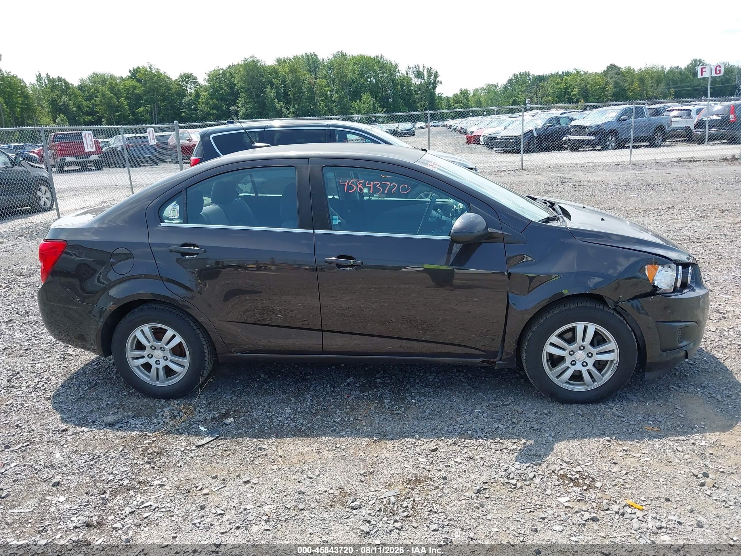 2014 Chevrolet Sonic Lt Auto Black vin: 1G1JC5SG8E4131298