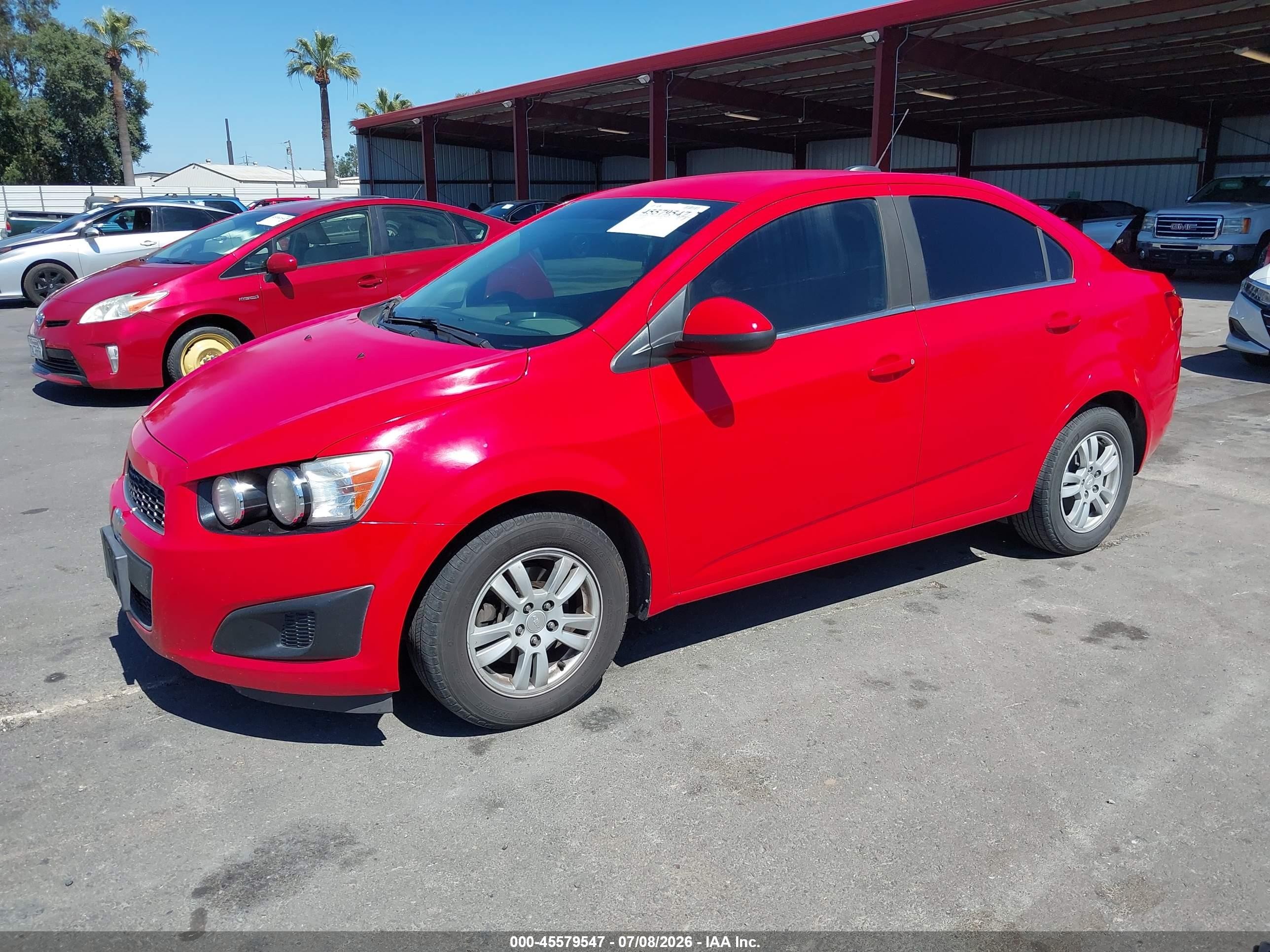 2015 Chevrolet Sonic Lt Auto Красный vin: 1G1JC5SG8F4189879