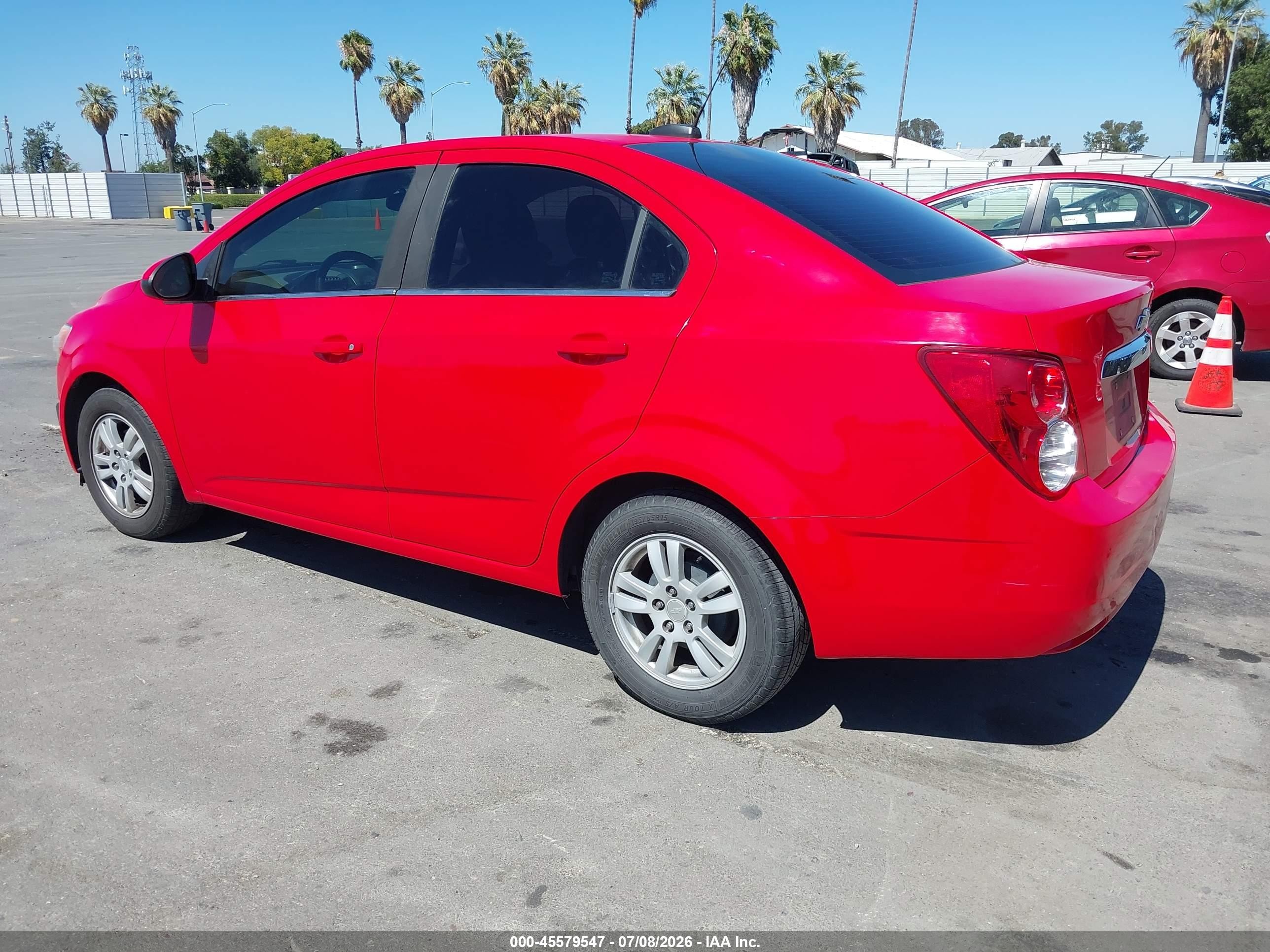 2015 Chevrolet Sonic Lt Auto Красный vin: 1G1JC5SG8F4189879