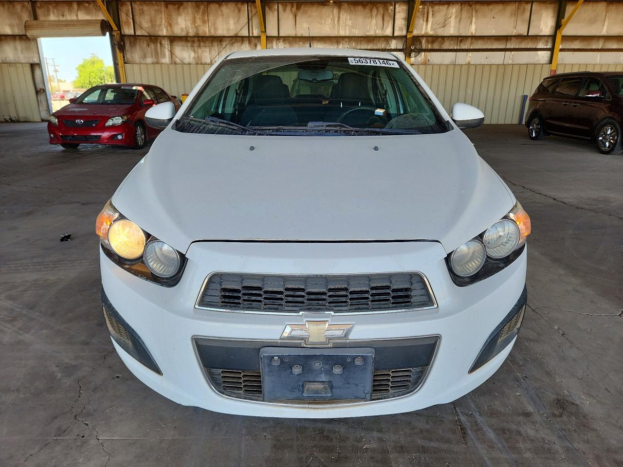 2013 Chev Sonic White vin: 1G1JC5SG9D4165491