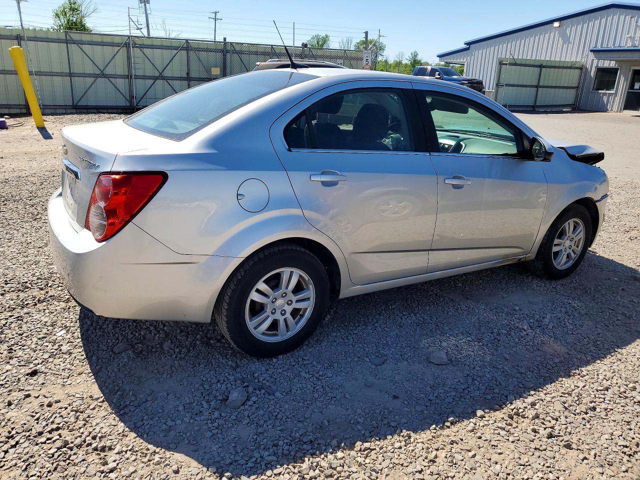 2014 Chevrolet Sonic Lt Silver vin: 1G1JC5SG9E4136347