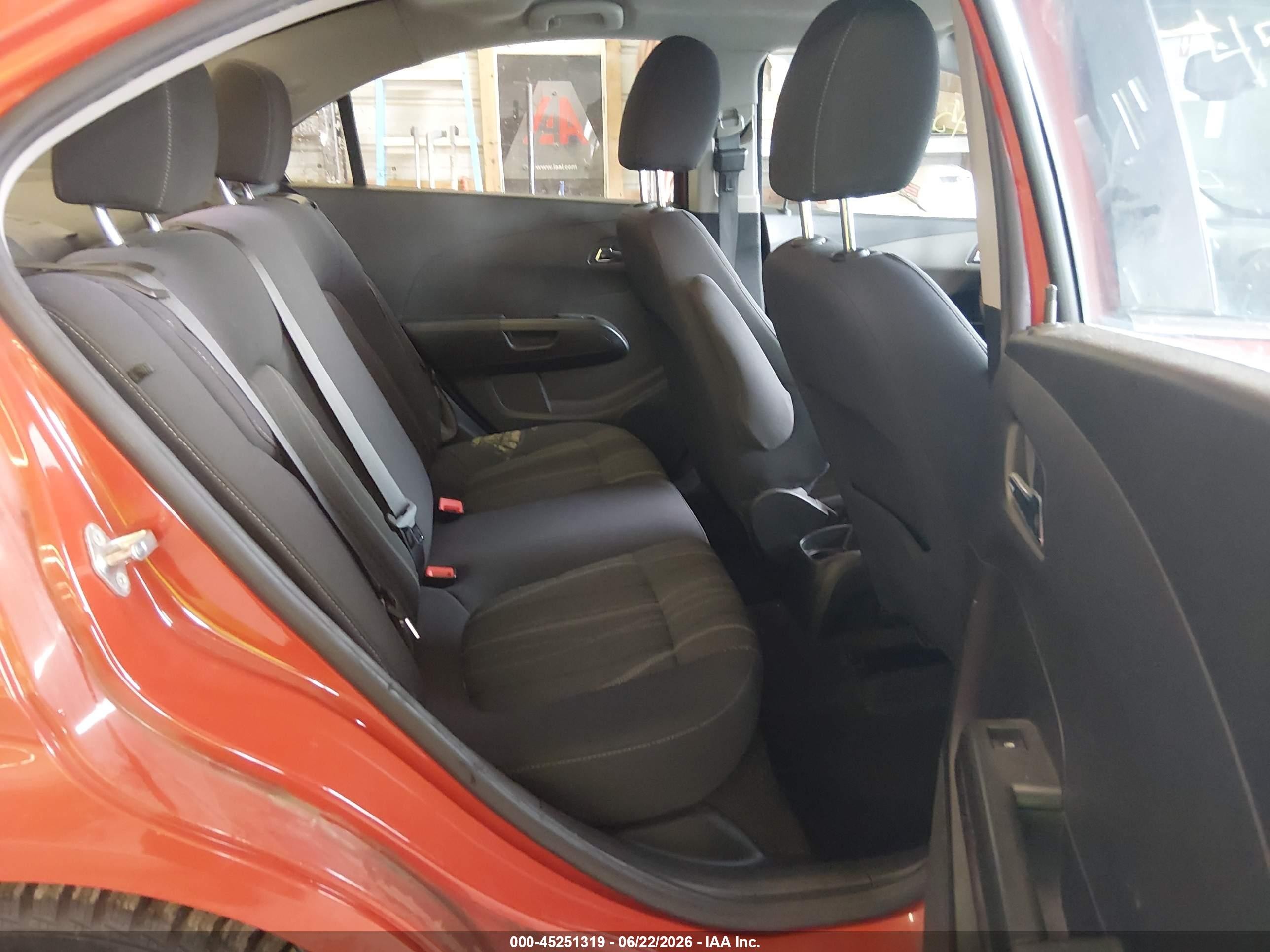 2013 Chevrolet Sonic Lt Auto Orange vin: 1G1JC5SGXD4154807
