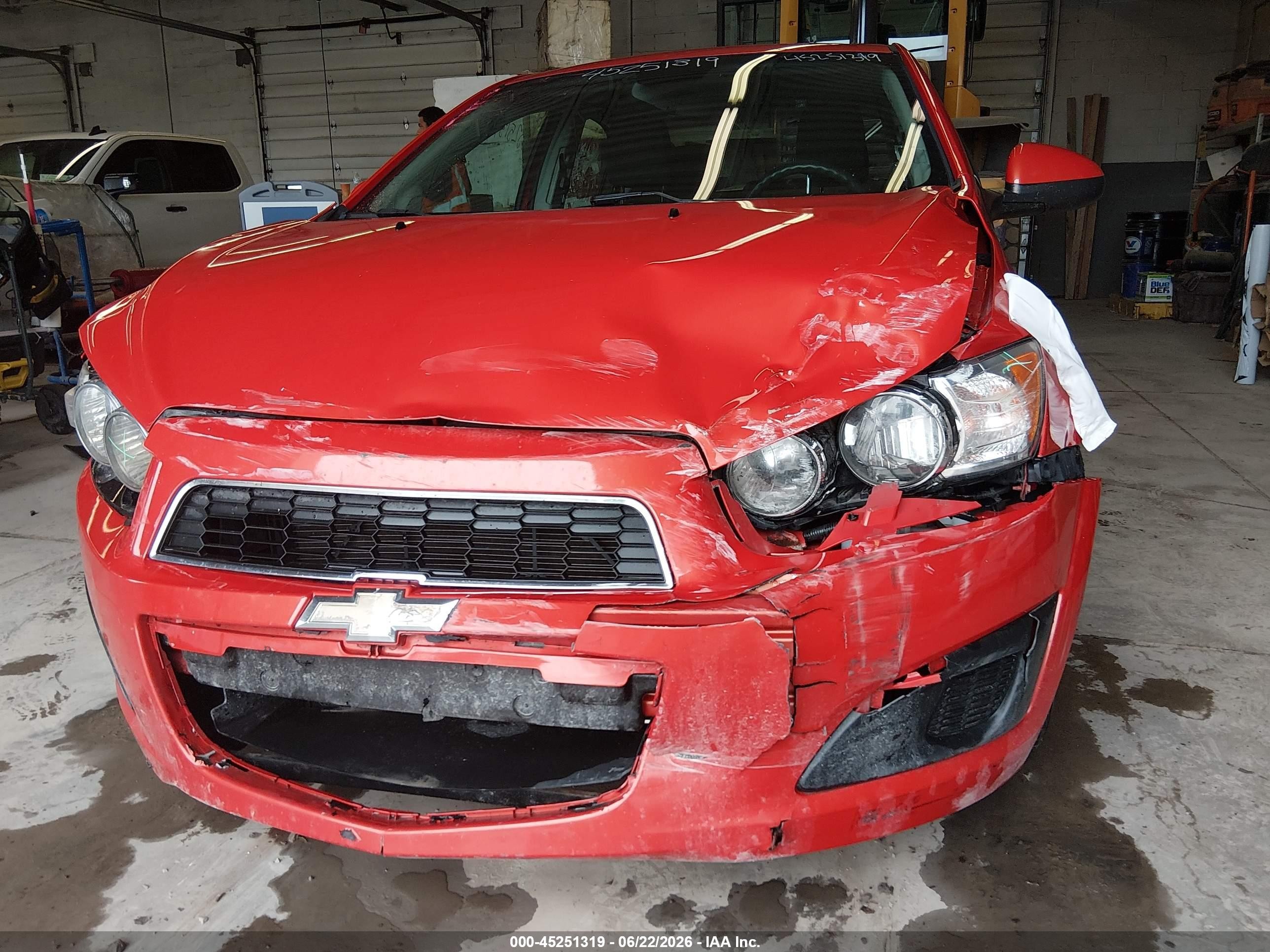 2013 Chevrolet Sonic Lt Auto Orange vin: 1G1JC5SGXD4154807