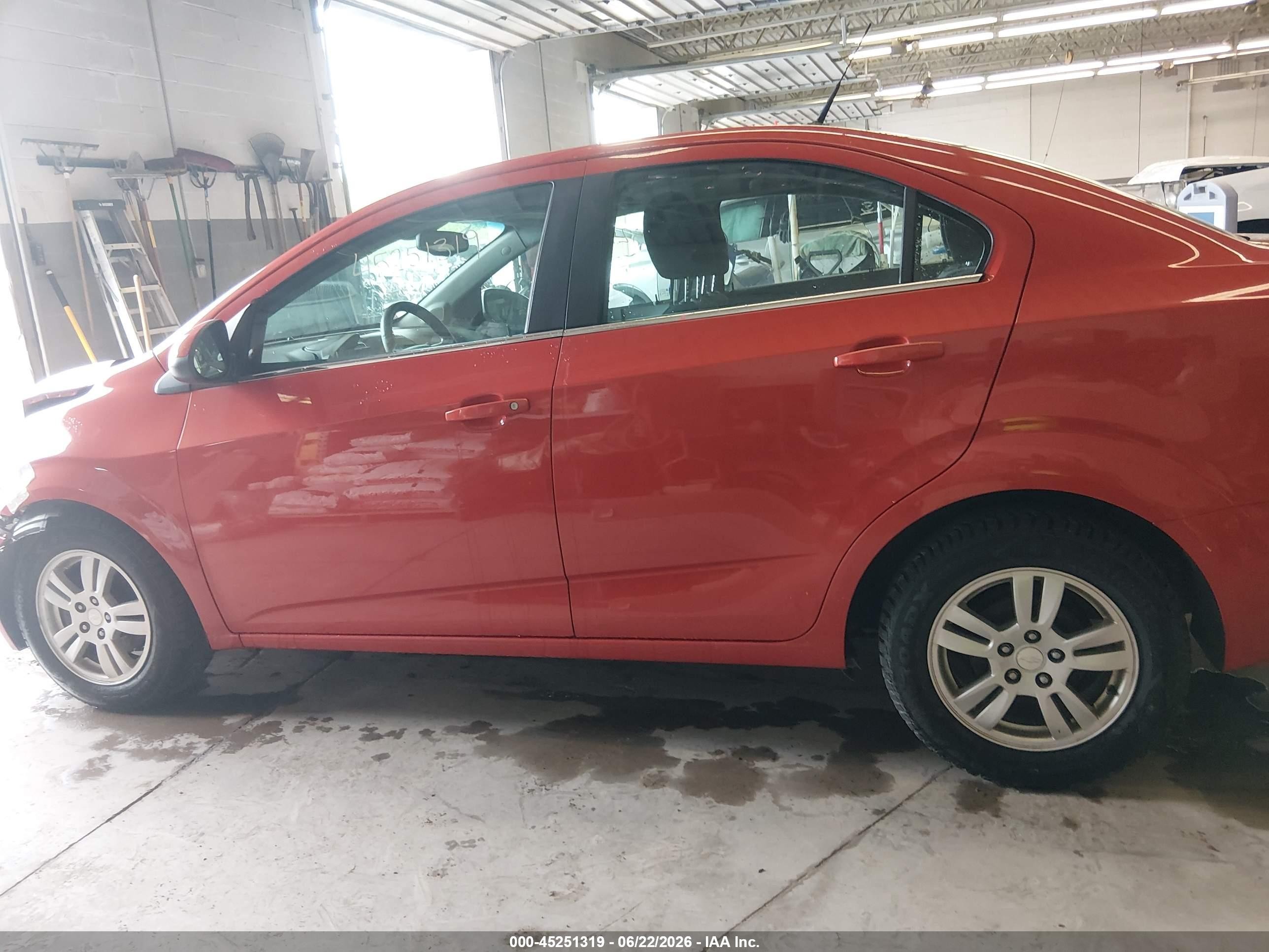 2013 Chevrolet Sonic Lt Auto Orange vin: 1G1JC5SGXD4154807