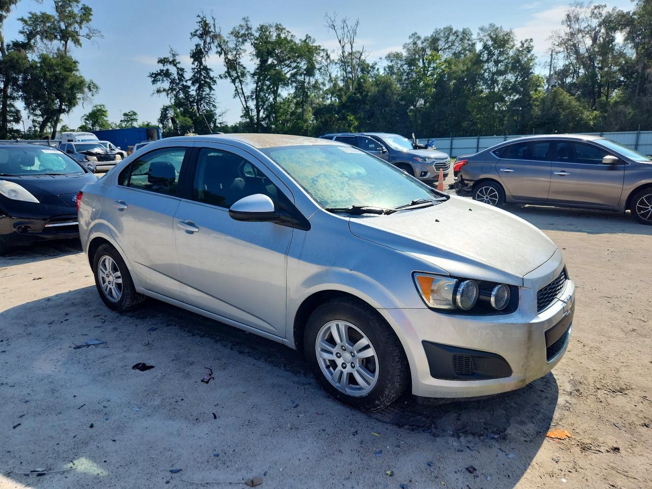 2015 Chevrolet Sonic Lt Silver vin: 1G1JC5SGXF4203846