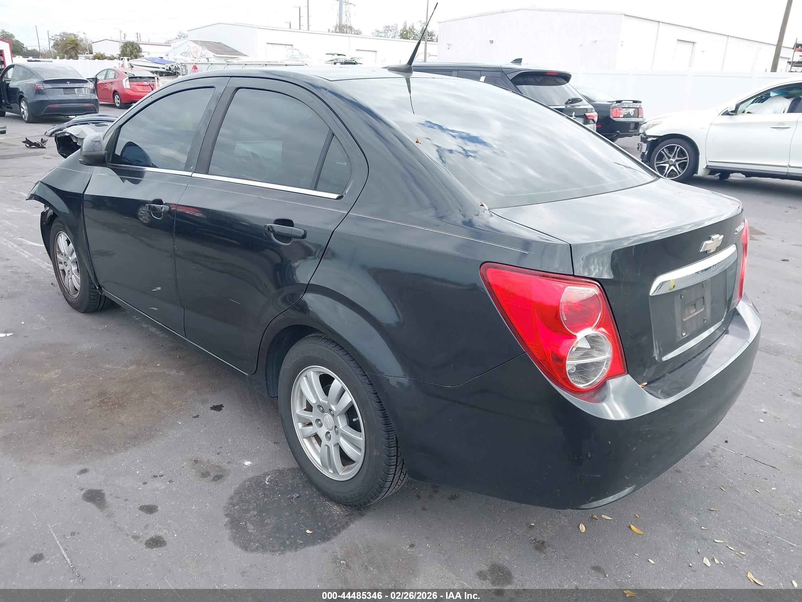 2013 Chevrolet Sonic Lt Auto Black vin: 1G1JC5SH0D4120464