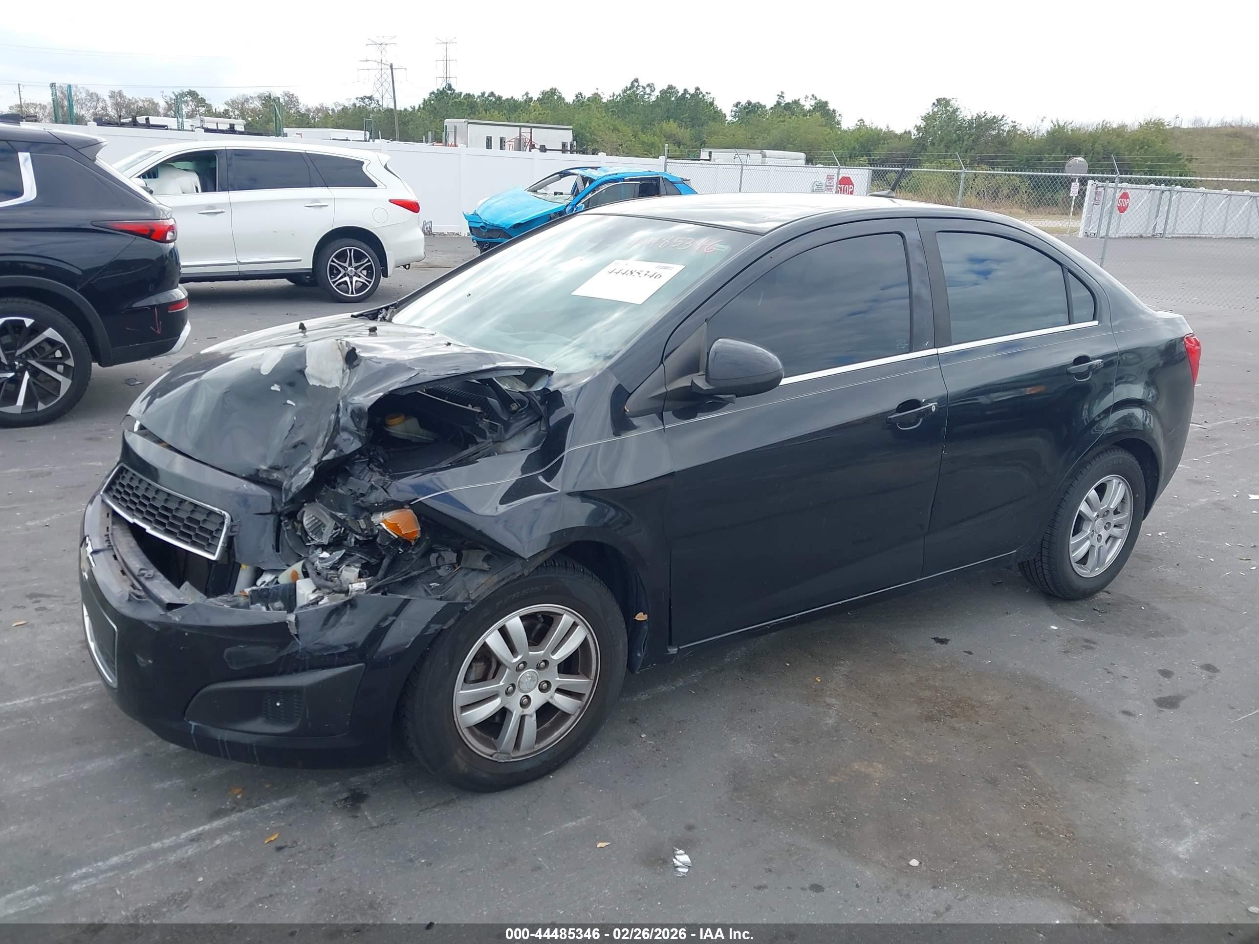 2013 Chevrolet Sonic Lt Auto Black vin: 1G1JC5SH0D4120464