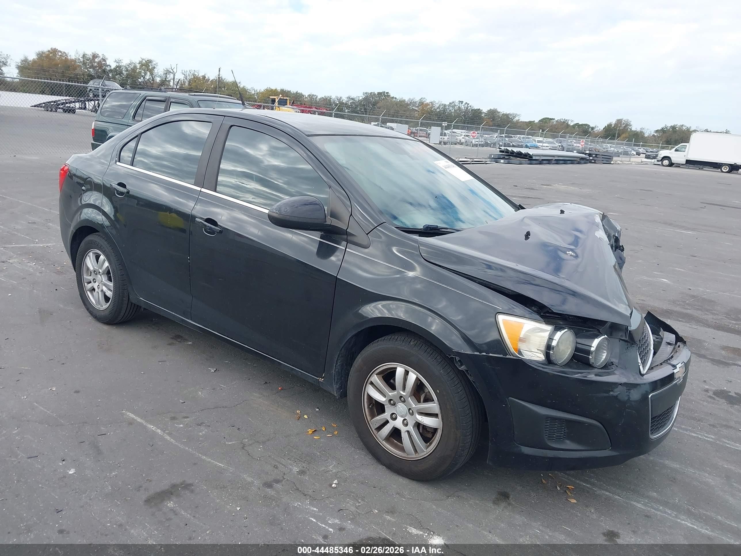 2013 Chevrolet Sonic Lt Auto Black vin: 1G1JC5SH0D4120464