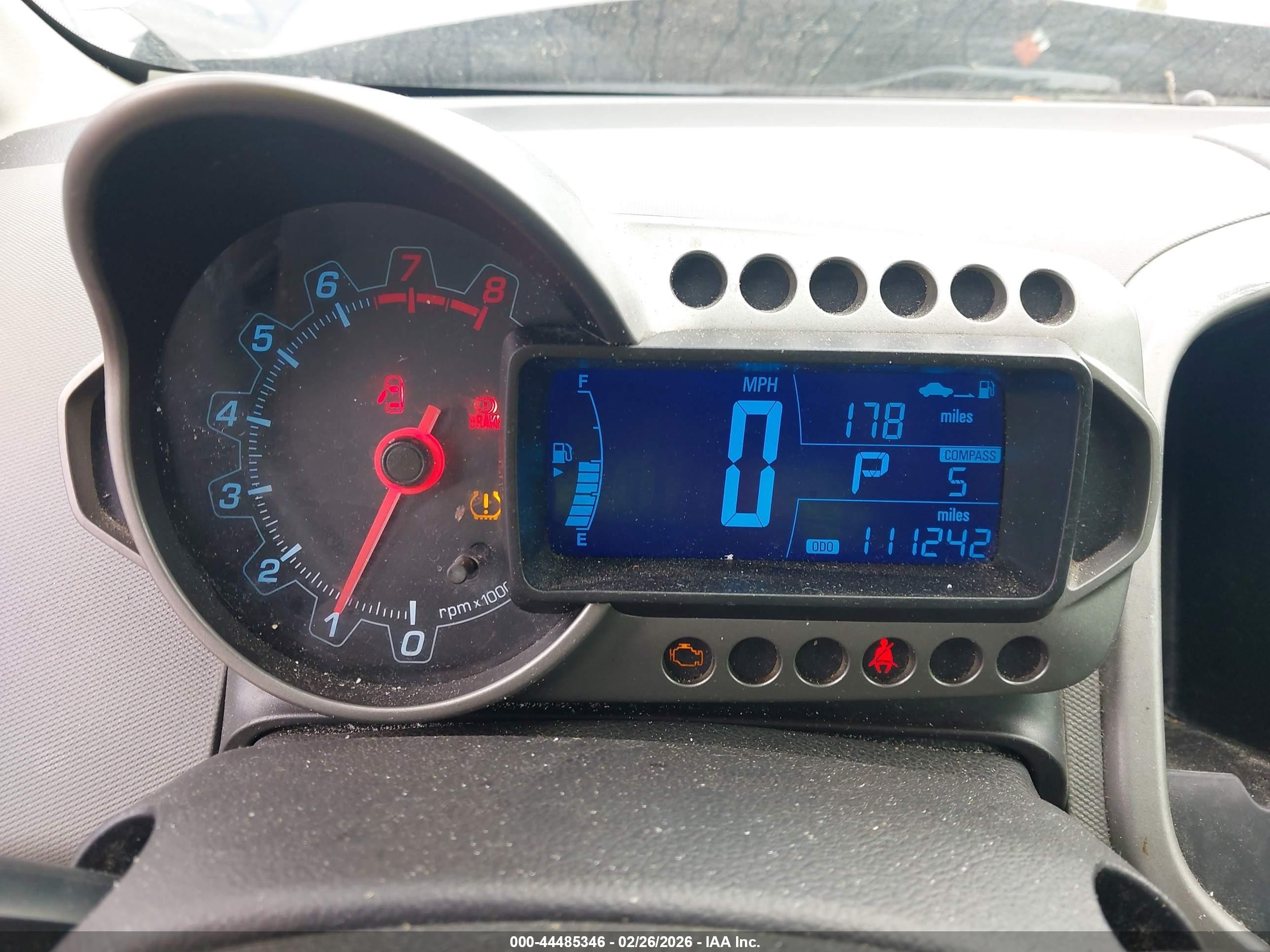 2013 Chevrolet Sonic Lt Auto Black vin: 1G1JC5SH0D4120464