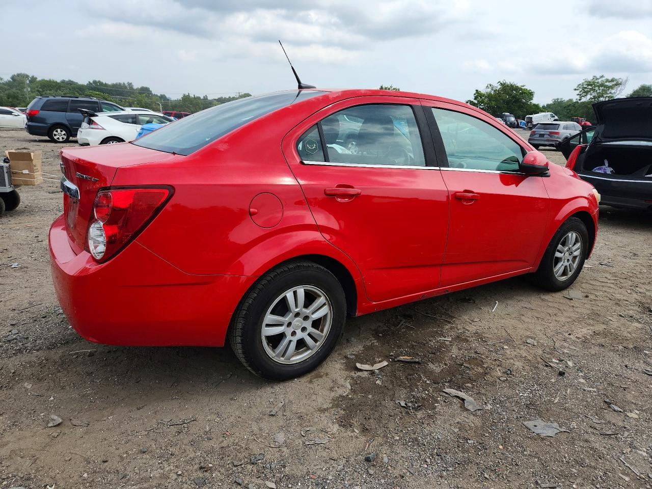 2014 Chevrolet Sonic Lt Red vin: 1G1JC5SH0E4187700
