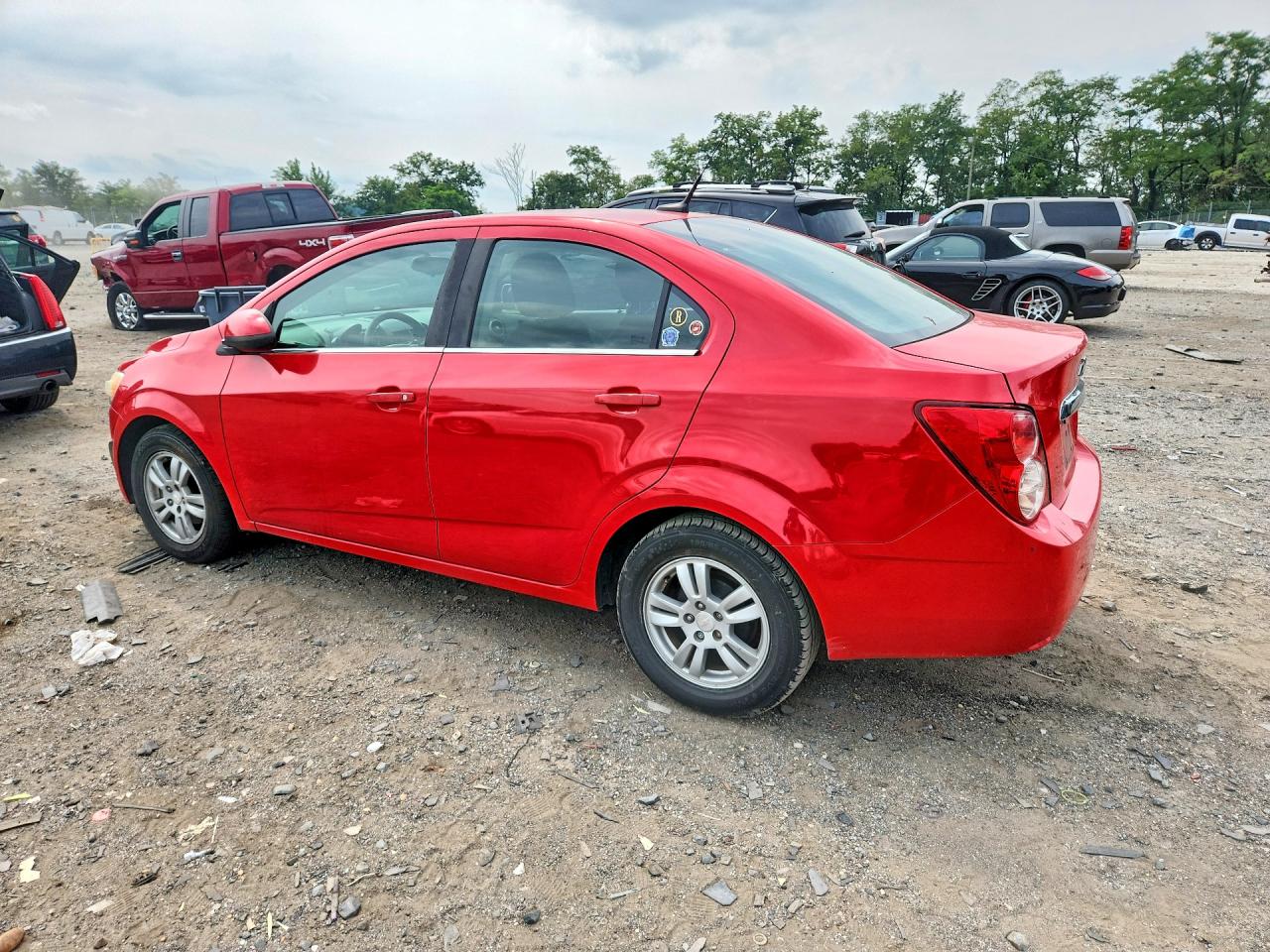 2014 Chevrolet Sonic Lt Red vin: 1G1JC5SH0E4187700