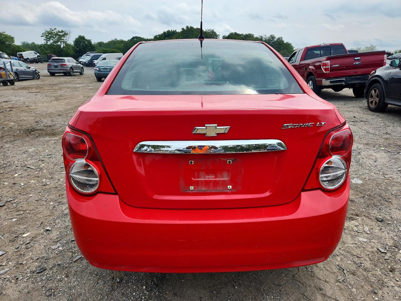 2014 Chevrolet Sonic Lt Red vin: 1G1JC5SH0E4187700