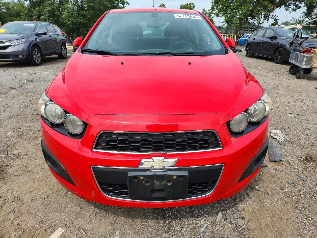 2014 Chevrolet Sonic Lt Red vin: 1G1JC5SH0E4187700