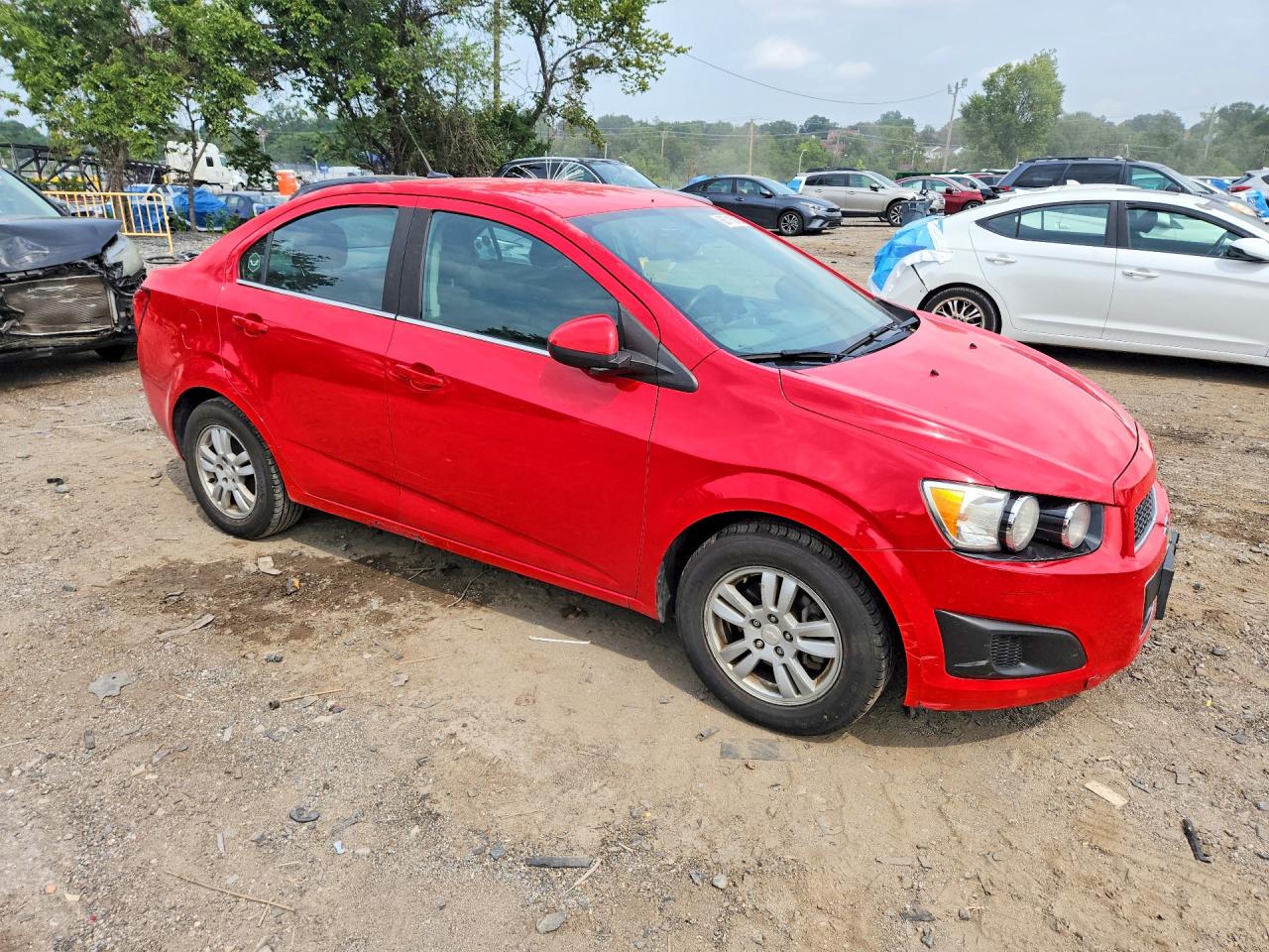 2014 Chevrolet Sonic Lt Red vin: 1G1JC5SH0E4187700