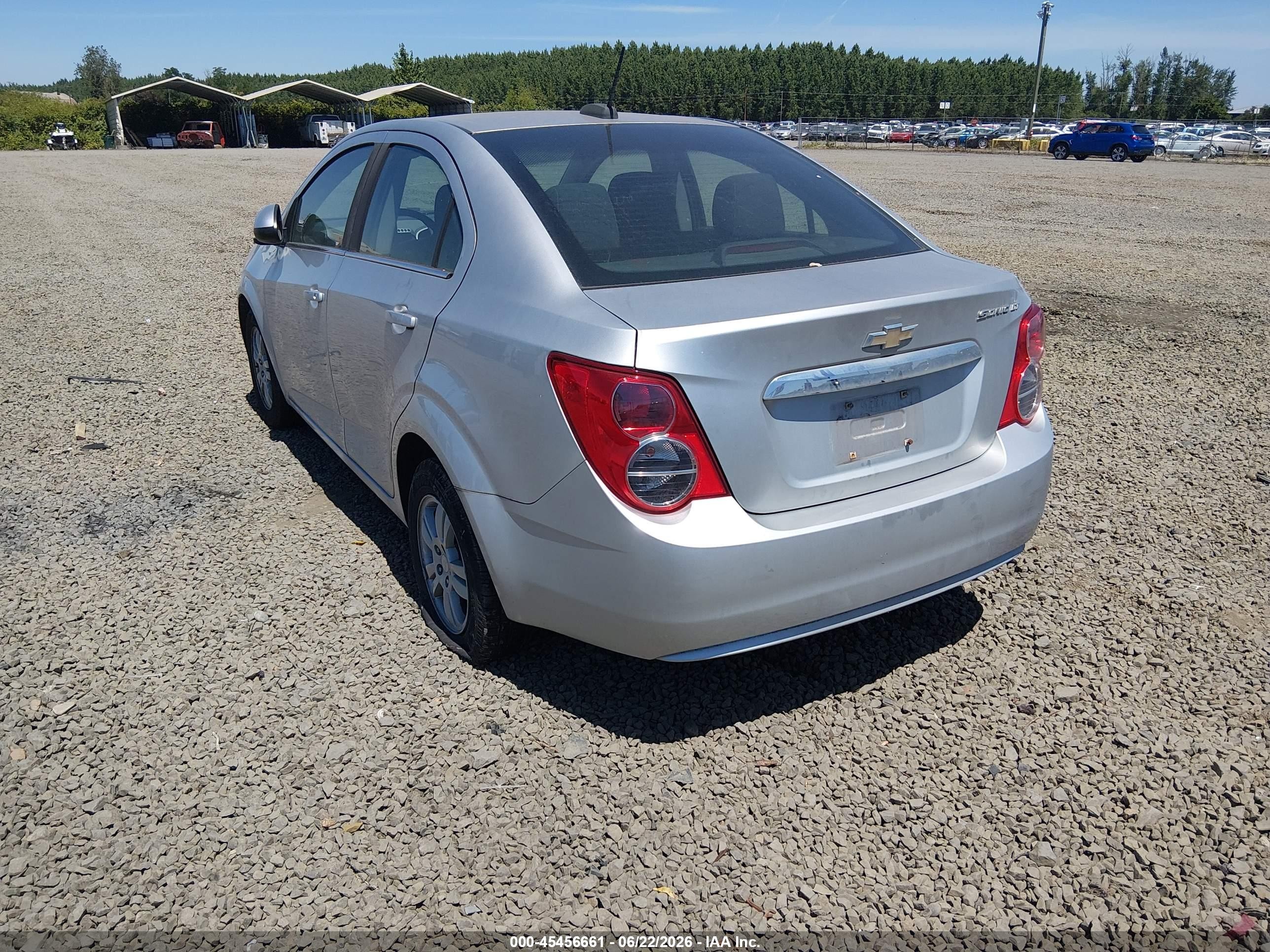 2015 Chevrolet Sonic Lt Auto Silver vin: 1G1JC5SH0F4113436