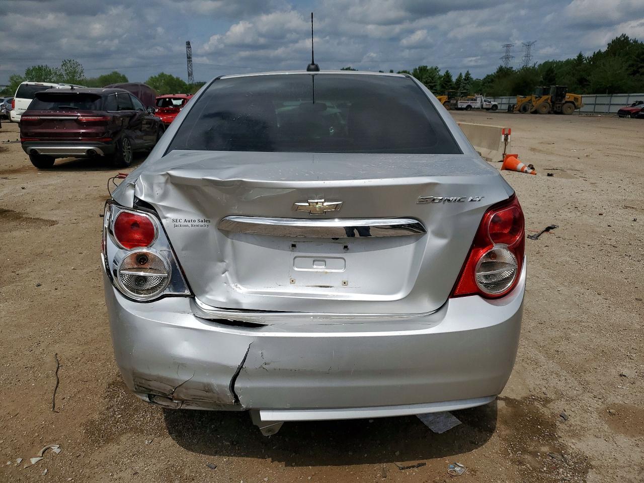 2015 Chevrolet Sonic Lt Silver vin: 1G1JC5SH0F4153998