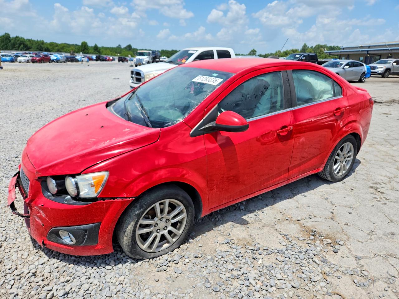 2015 Chevrolet Sonic Lt Red vin: 1G1JC5SH0F4216789