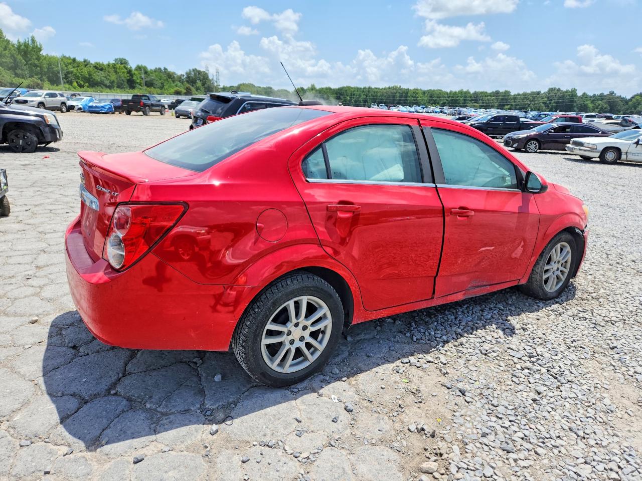 2015 Chevrolet Sonic Lt Red vin: 1G1JC5SH0F4216789