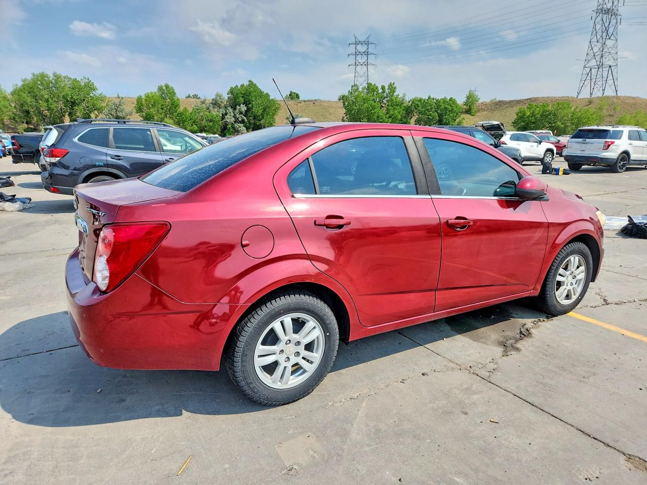 2015 Chevrolet Sonic Lt Red vin: 1G1JC5SH0F4218722