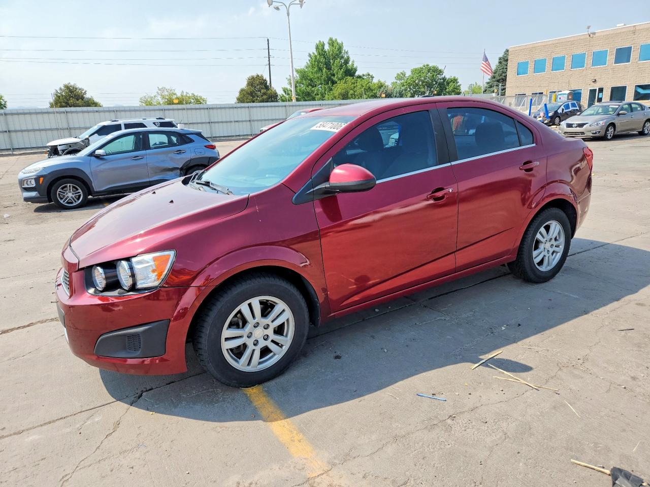 2015 Chevrolet Sonic Lt Red vin: 1G1JC5SH0F4218722