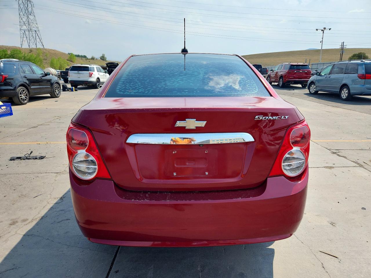 2015 Chevrolet Sonic Lt Red vin: 1G1JC5SH0F4218722