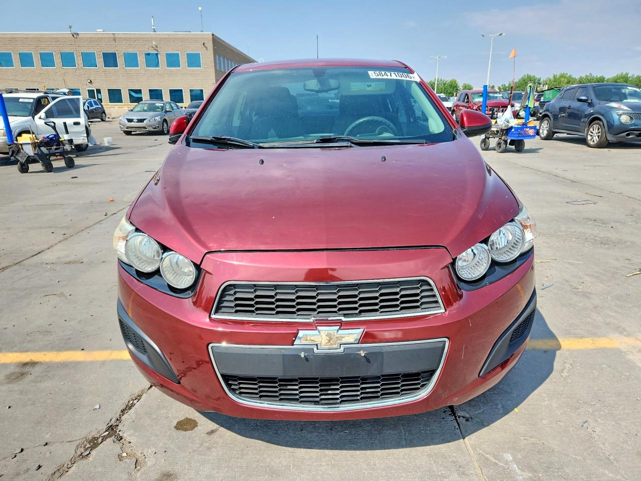 2015 Chevrolet Sonic Lt Red vin: 1G1JC5SH0F4218722
