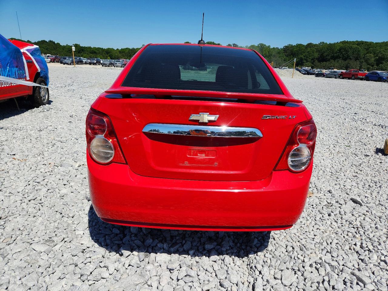 2015 Chevrolet Sonic Lt Red vin: 1G1JC5SH0F4220017