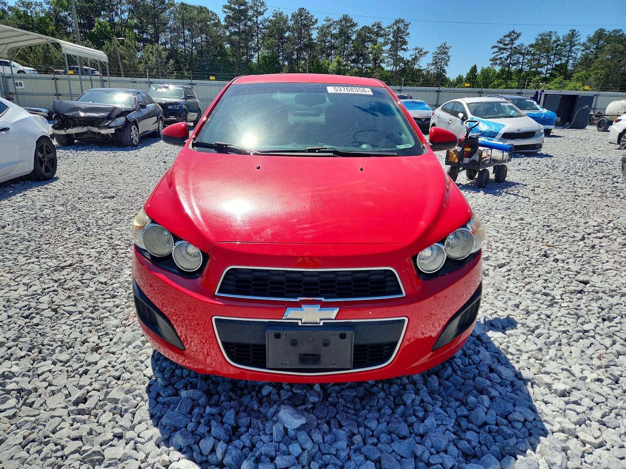 2015 Chevrolet Sonic Lt Red vin: 1G1JC5SH0F4220017