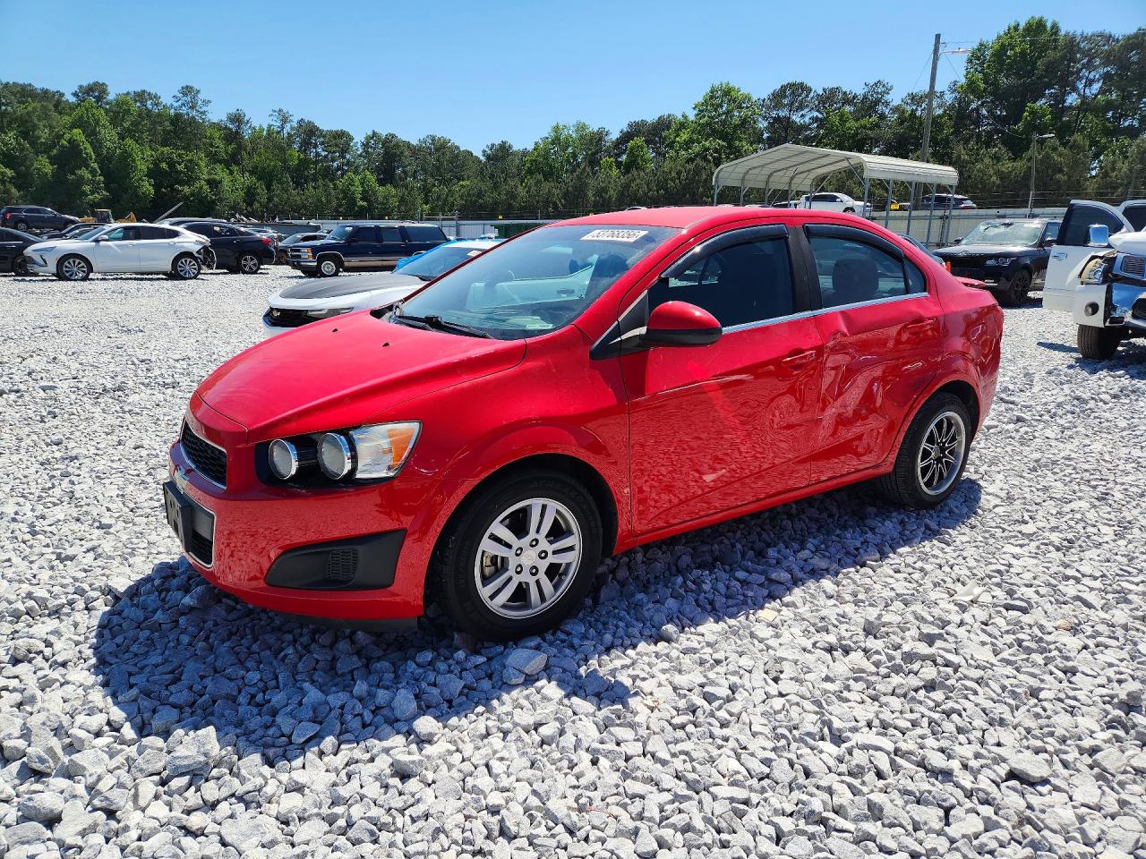 2015 Chevrolet Sonic Lt Red vin: 1G1JC5SH0F4220017