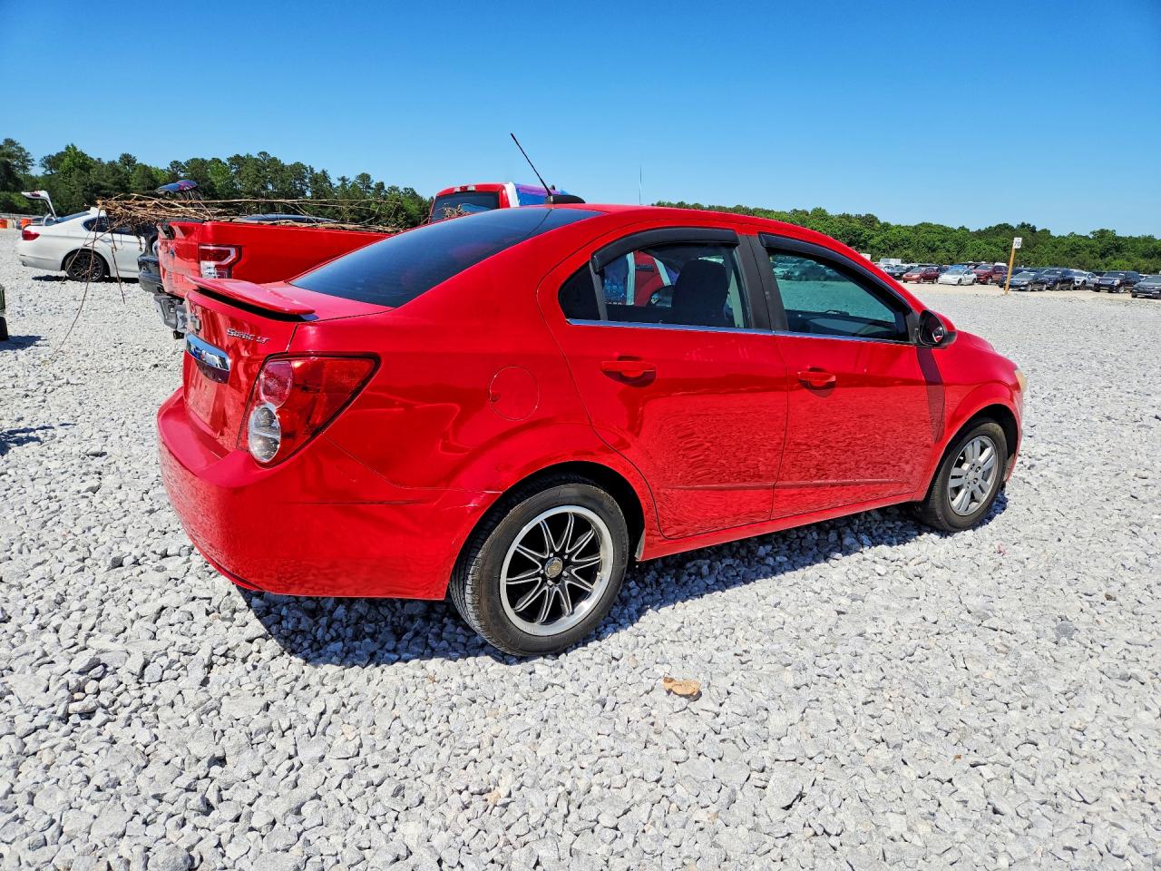 2015 Chevrolet Sonic Lt Red vin: 1G1JC5SH0F4220017