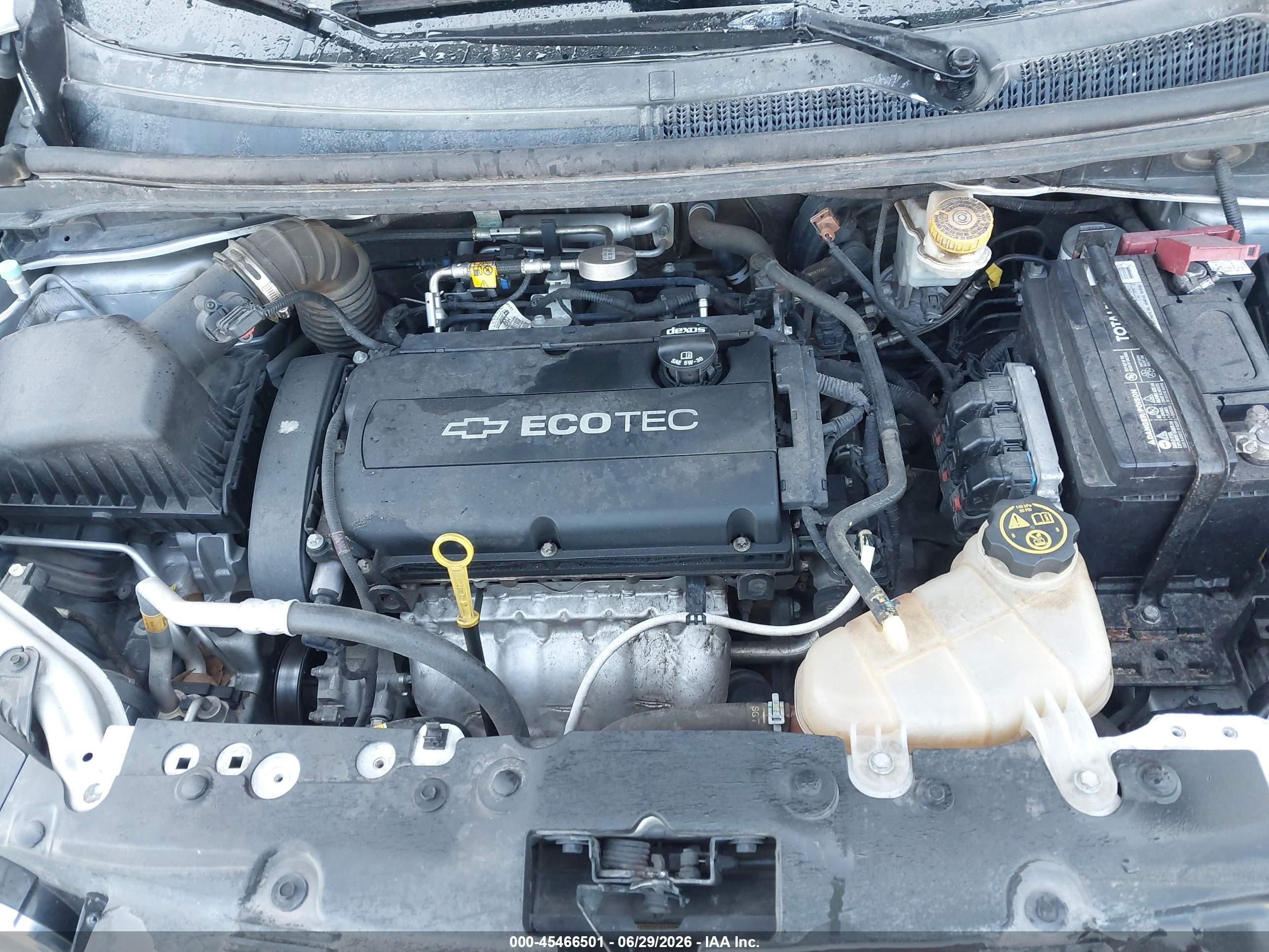 2015 Chevrolet Sonic Lt Auto Серебряный vin: 1G1JC5SH0F4220180