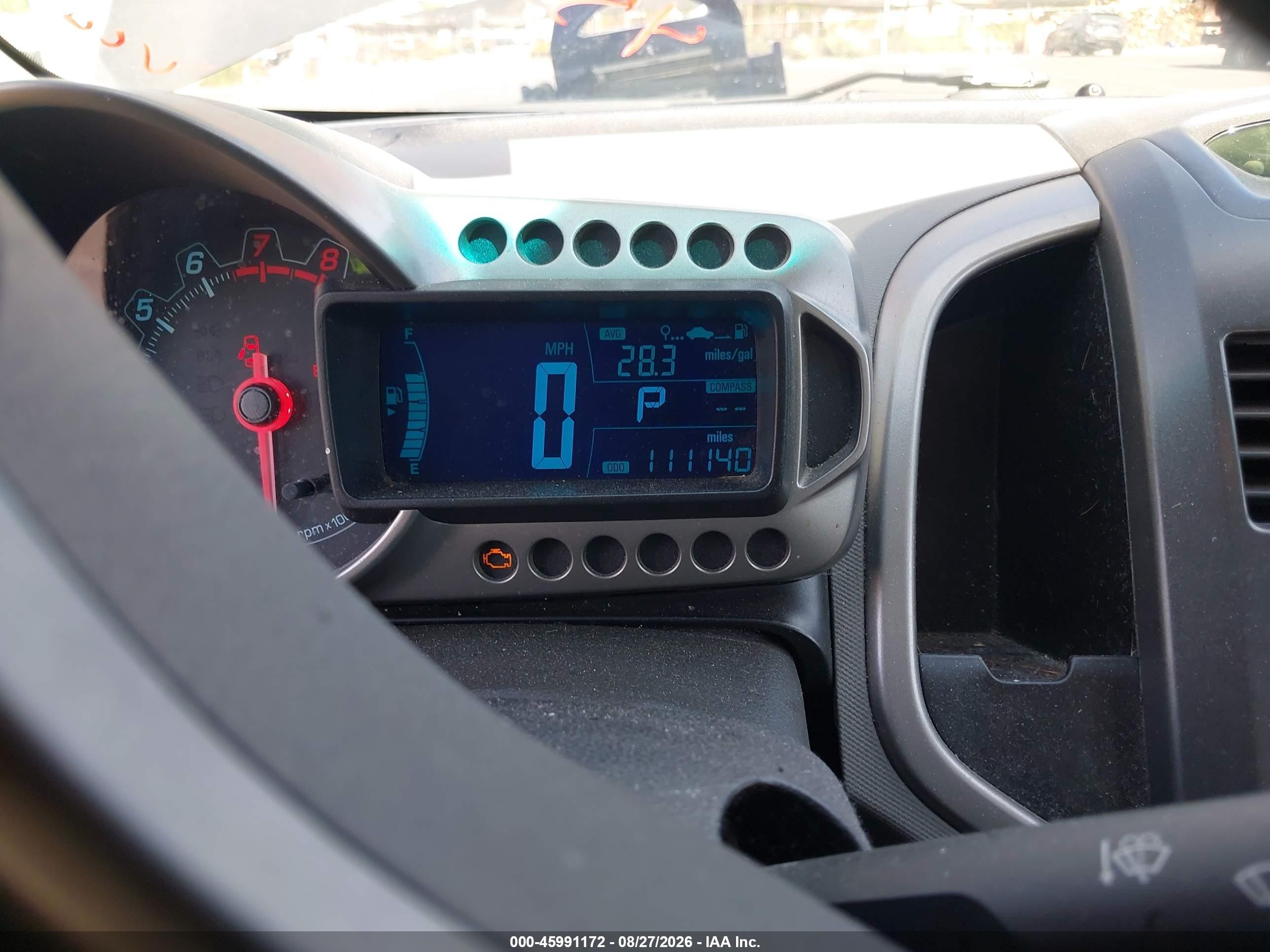 2016 Chevrolet Sonic Lt Auto Gray vin: 1G1JC5SH0G4157857