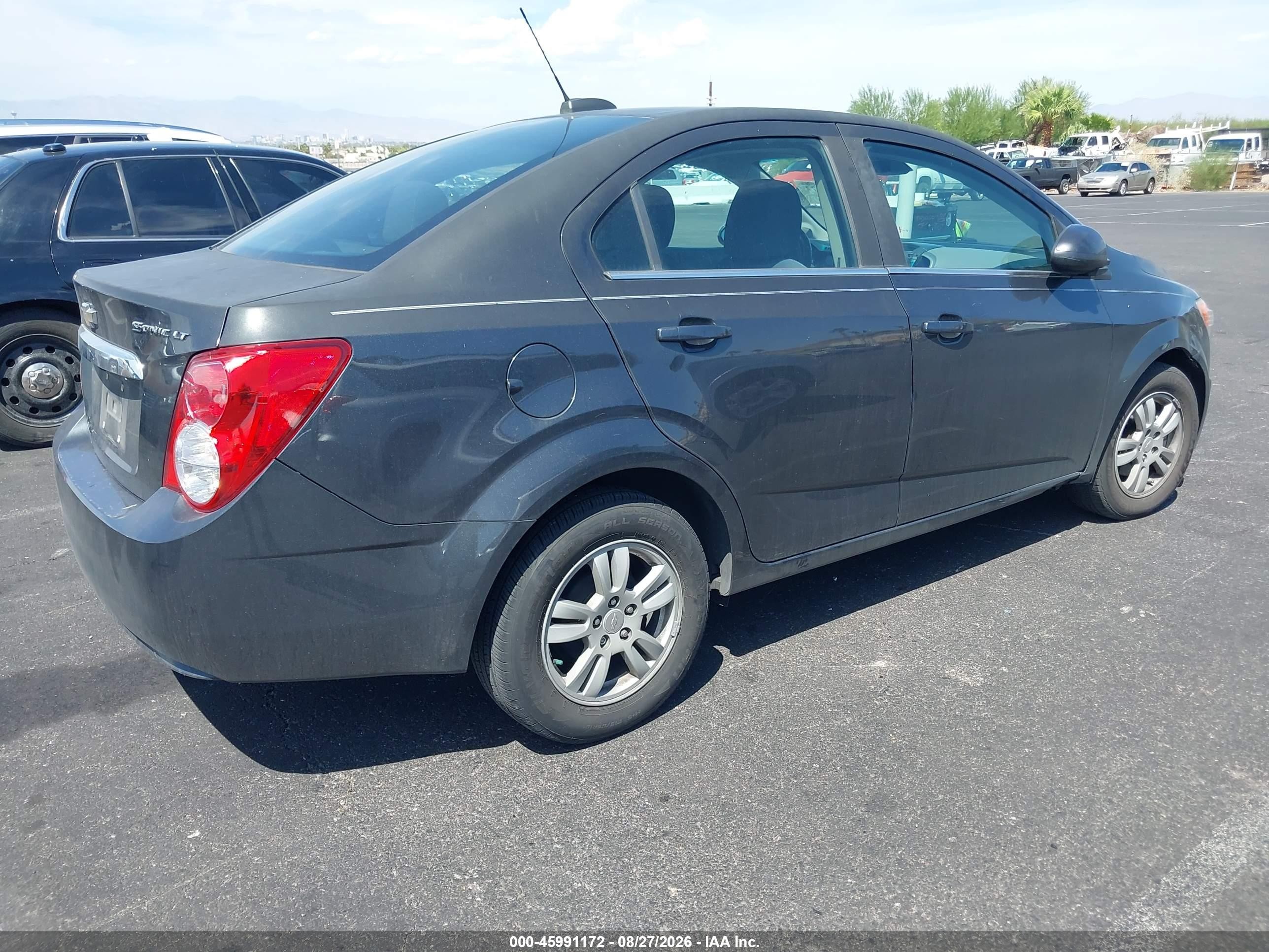 2016 Chevrolet Sonic Lt Auto Gray vin: 1G1JC5SH0G4157857