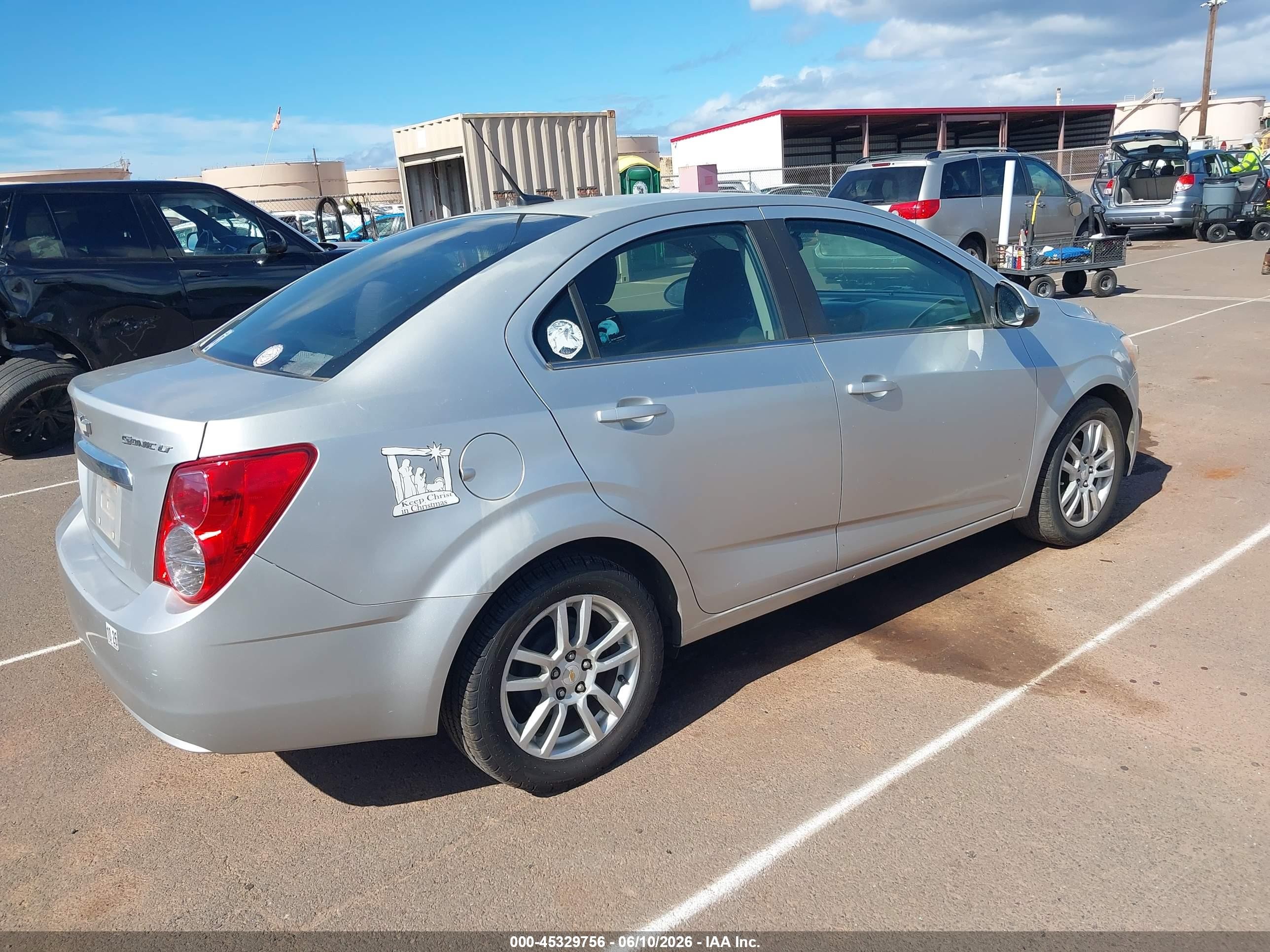 2012 Chevrolet Sonic 2lt Silver vin: 1G1JC5SH1C4119497