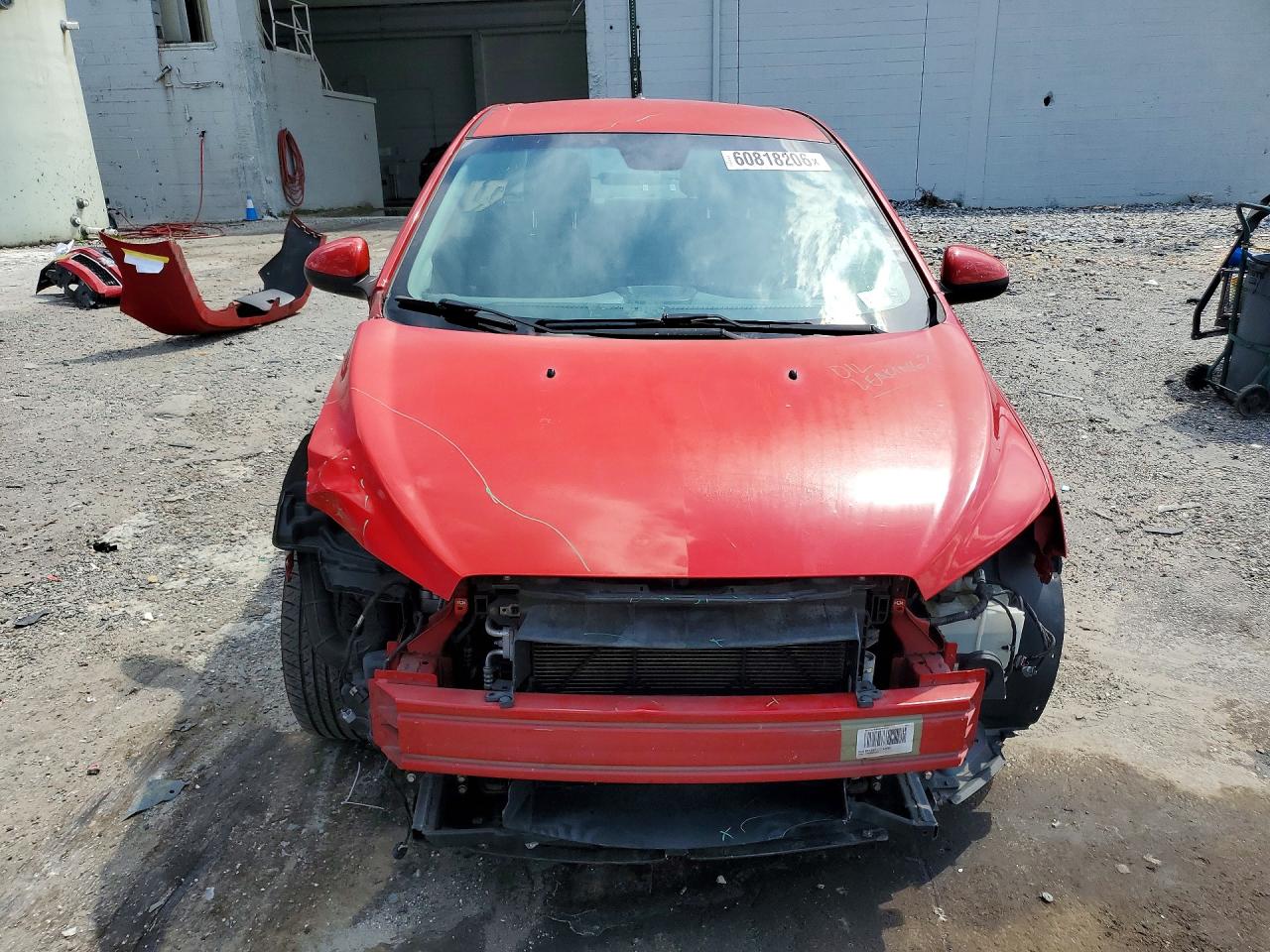 2012 Chevrolet Sonic Lt Red vin: 1G1JC5SH1C4130418