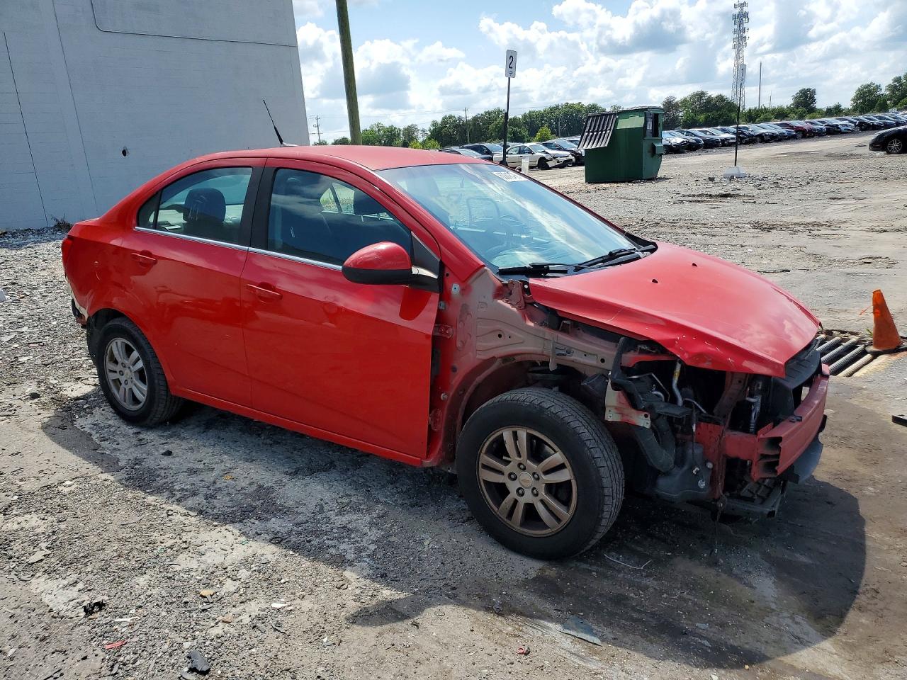 2012 Chevrolet Sonic Lt Red vin: 1G1JC5SH1C4130418