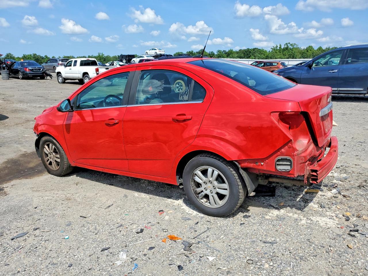 2012 Chevrolet Sonic Lt Red vin: 1G1JC5SH1C4130418