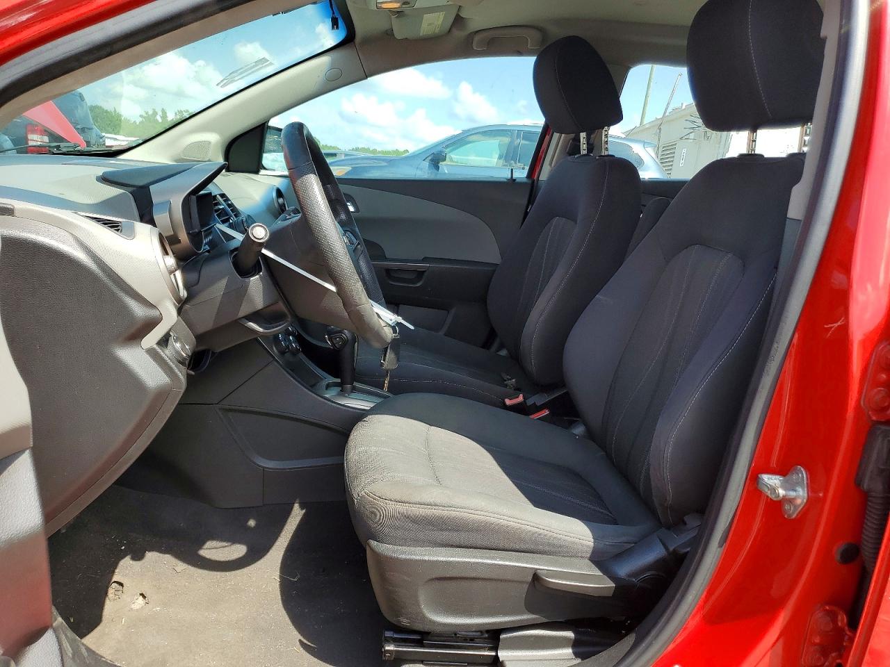 2012 Chevrolet Sonic Lt Red vin: 1G1JC5SH1C4130418