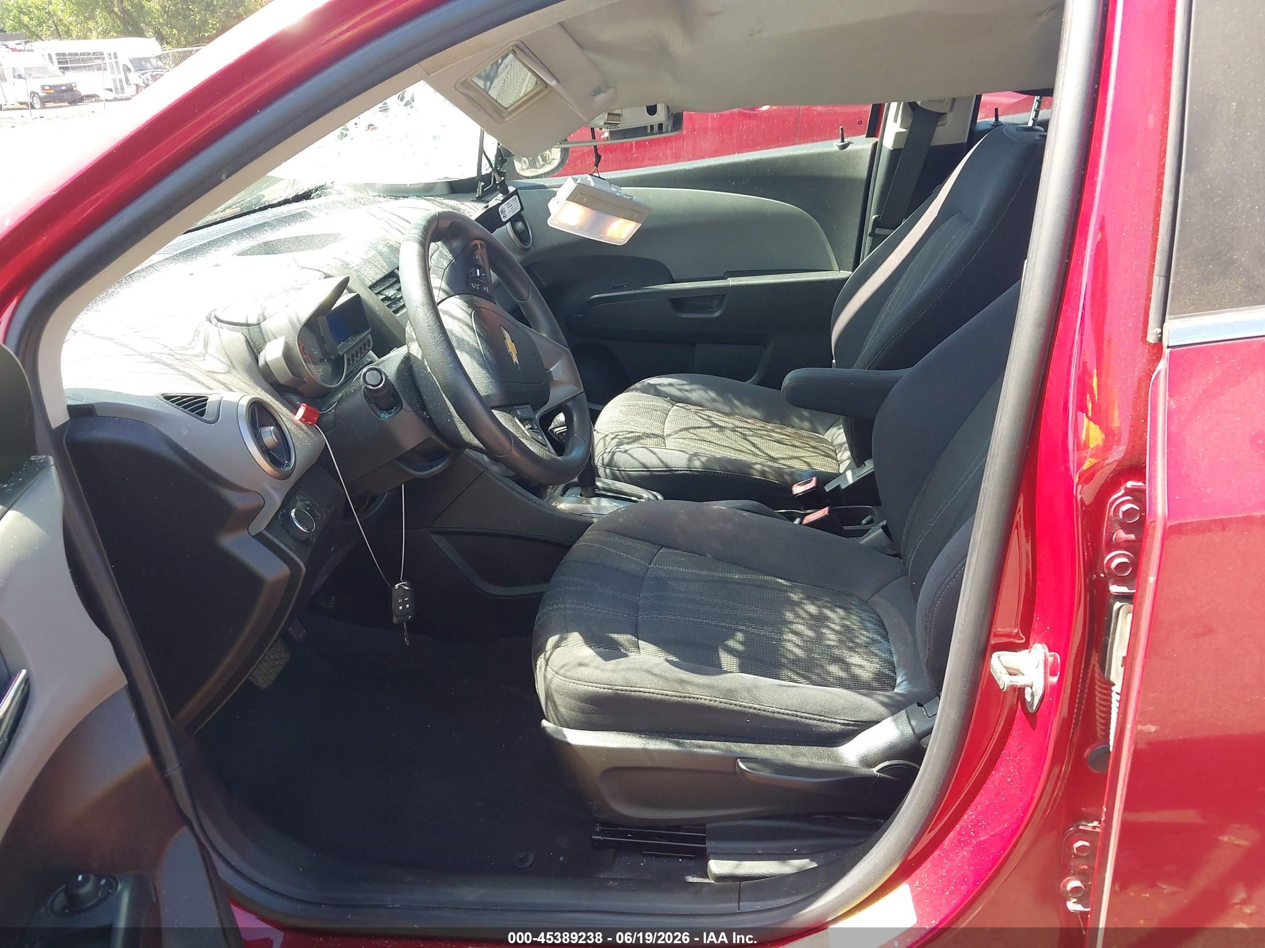 2012 Chevrolet Sonic 2lt Red vin: 1G1JC5SH1C4142083