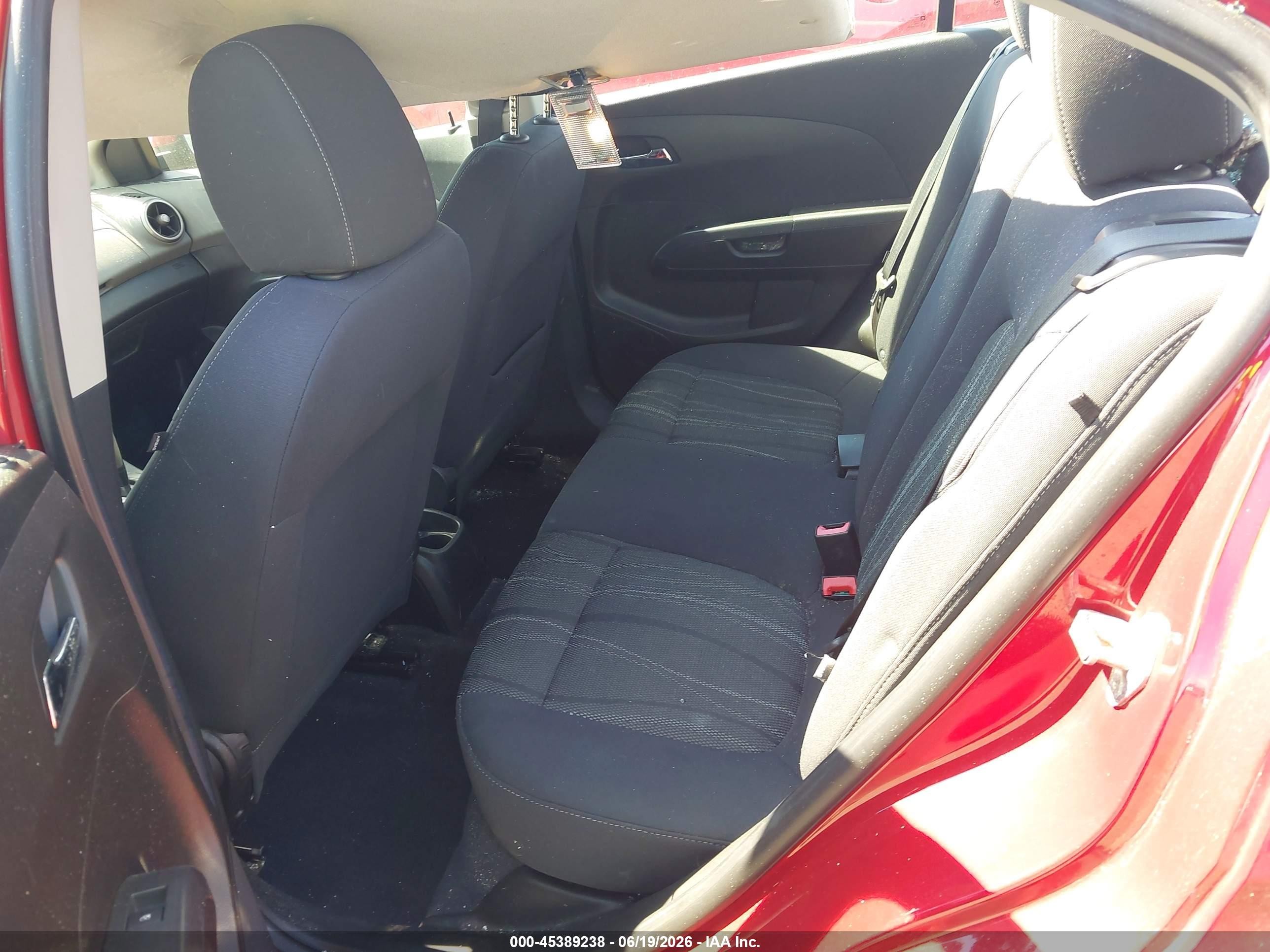 2012 Chevrolet Sonic 2lt Red vin: 1G1JC5SH1C4142083